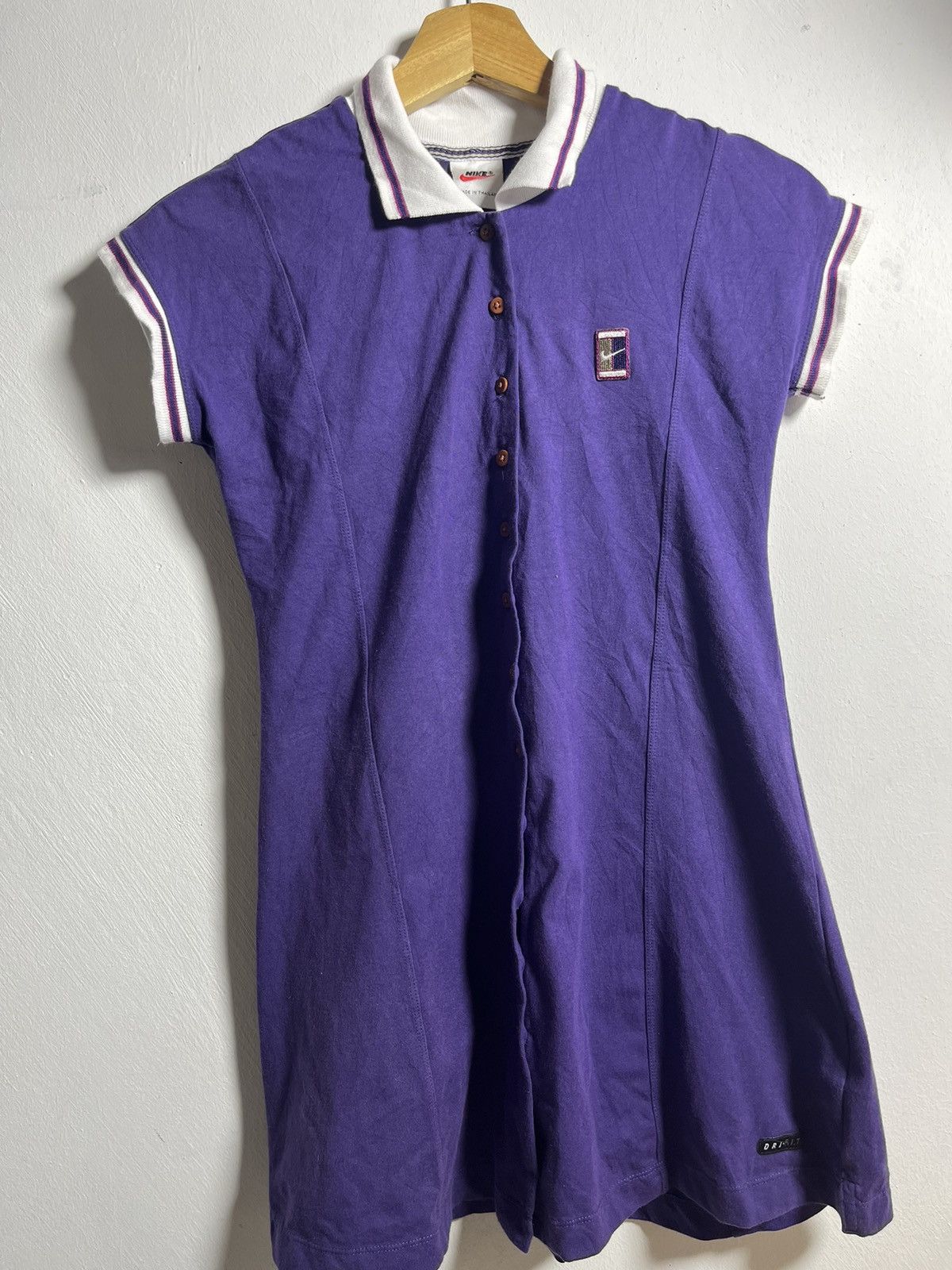 Nike × Other × Vintage Vintage Rare Nike Court Ladies Button Up Size XS / US 0-2 / IT 36-38 - 2 Thumbnail
