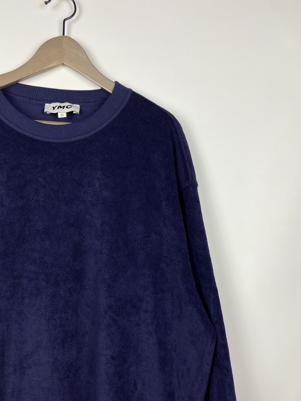 YMC YMC Daisy Terry Towelling Crew Sweatshirt Mens Blue Sz XL Size US XL / EU 56 / 4 - 8 Thumbnail