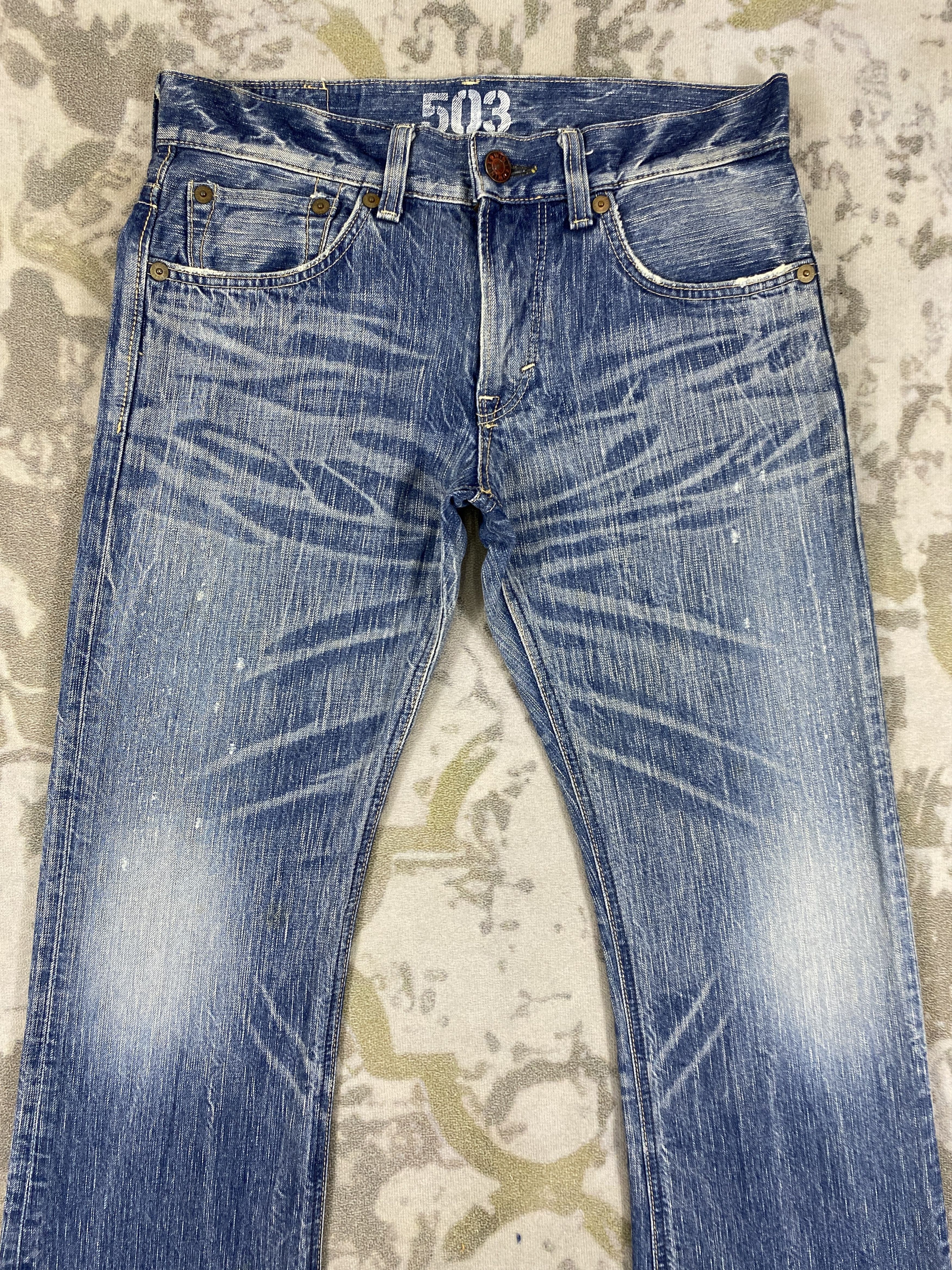 Edwin Mud Wash Vintage Edwin 503 Flare Denim 34x30.5-JN3506 Size US 34 / EU 50 - 3 Thumbnail