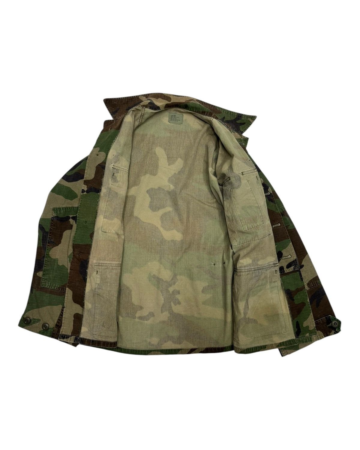 If Six Was Nine 🔥VINTAGE US ARMY WOODLAND CAMOUFLAGE PATTERN MILITARY JACKET Size US S / EU 44-46 / 1 - 2 Thumbnail