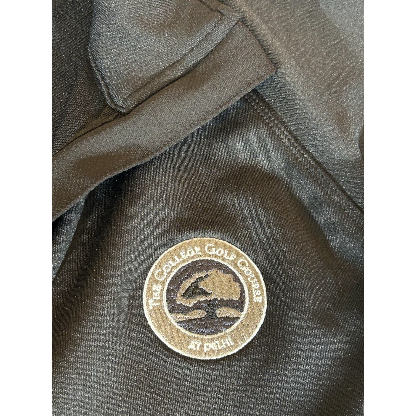 Vintage Straight Down Jacket Womens XL Black Full Zip Softshell Track Golf Size XL / US 12-14 / IT 48-50 - 3 Thumbnail