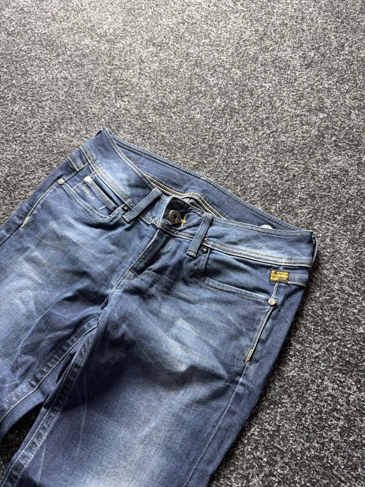 G-Star Vintage 00s Y2K G-Star RAW Straight Jeans Dark Wash Size 29" - 7 Thumbnail