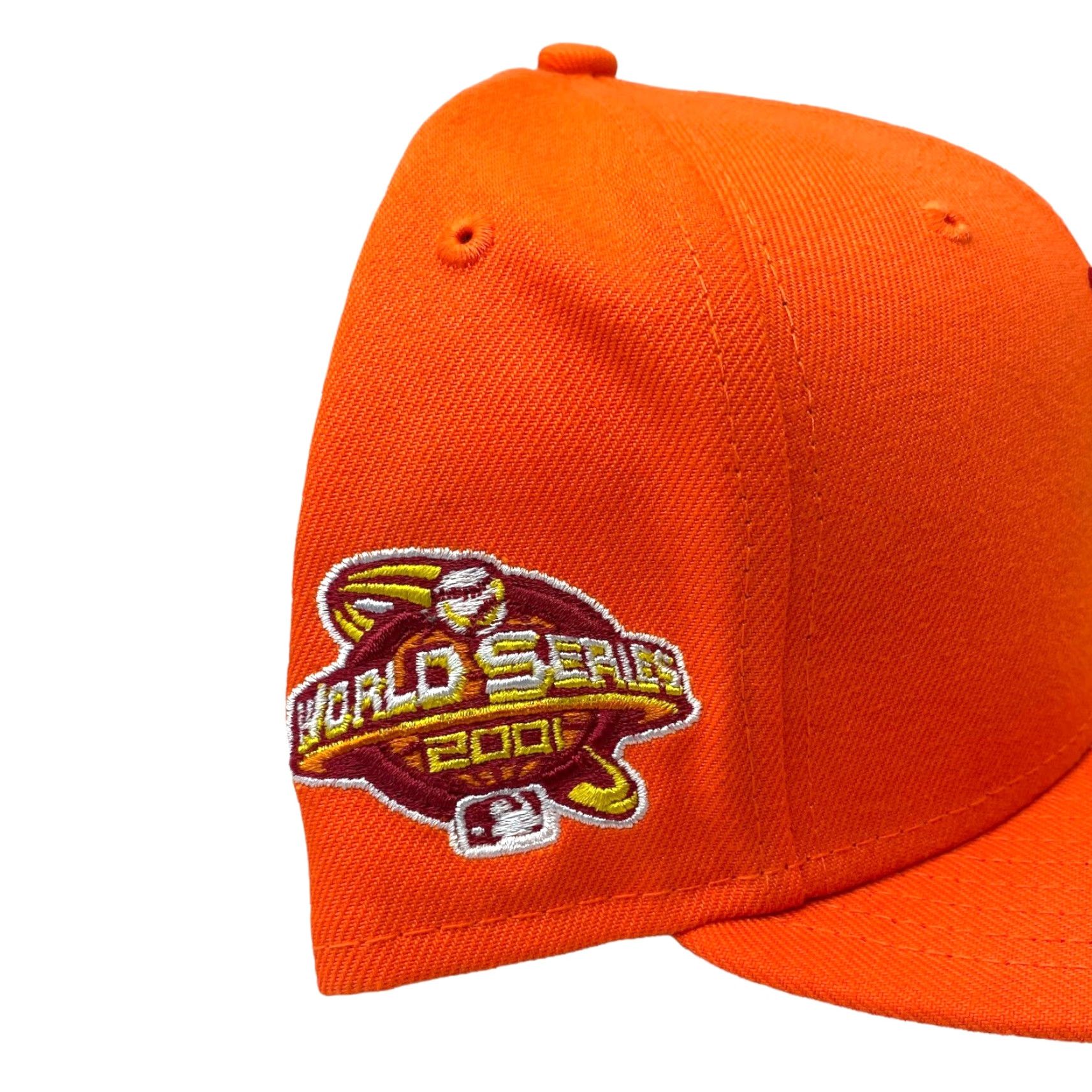 New Era HAT CLUB EXCLUSIVE NEW YORK YANKEES DAYBREAKERS ORANGE RED UV 2001 WS 7 5/8 NY Size ONE SIZE - 3 Thumbnail