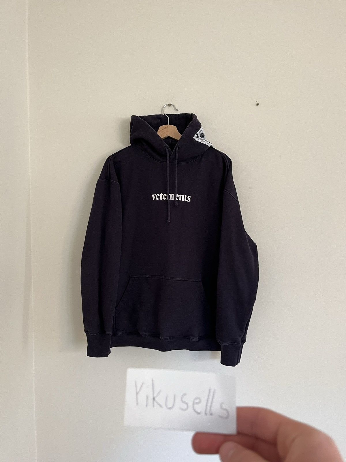 Vetements Hidden Side Seized Website Mask Hoodie [M] | Grailed