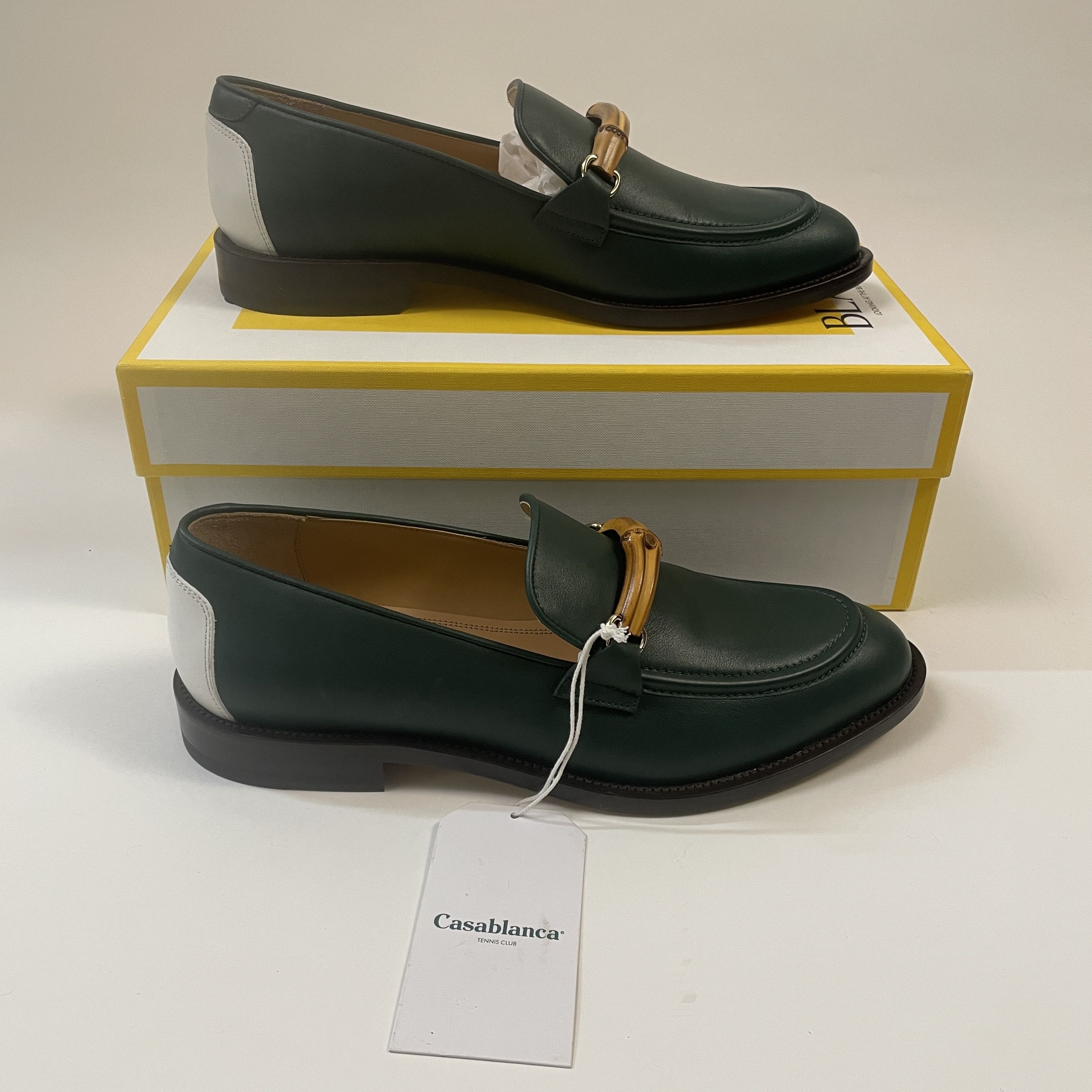 Casablanca Paris Green Leather Bamboo Memphis Loafer EU 43 US 11 BNIB Size US 10 / EU 43 - 1 Thumbnail