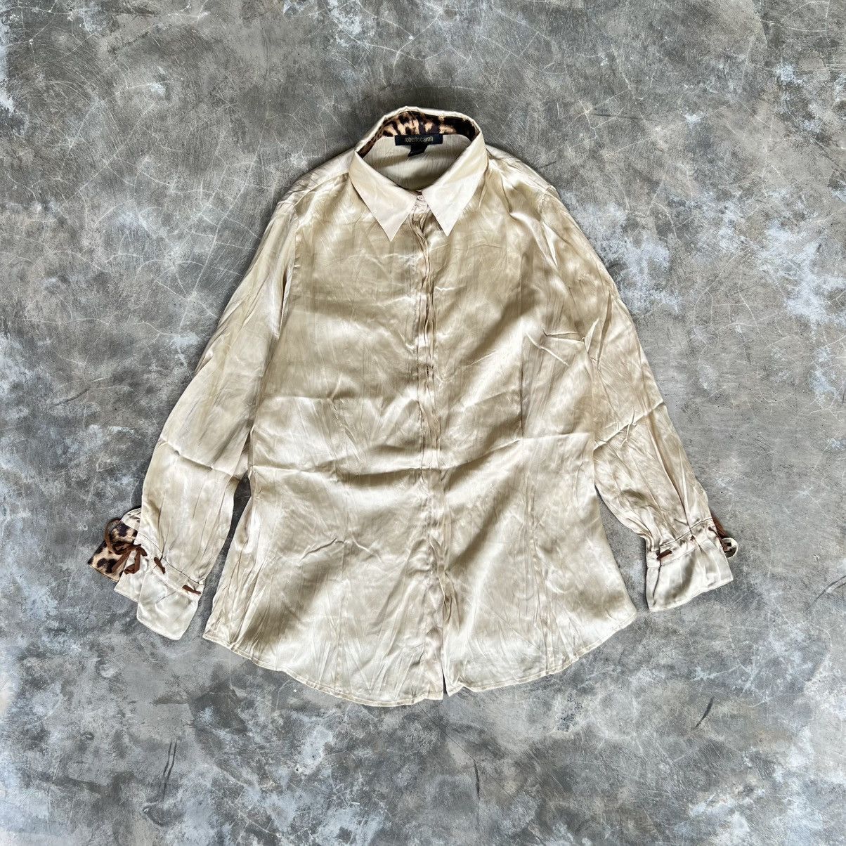 Roberto Cavalli 1990’s Roberto Cavalli Silk shirt Size S / US 4 / IT 40 - 1 Thumbnail