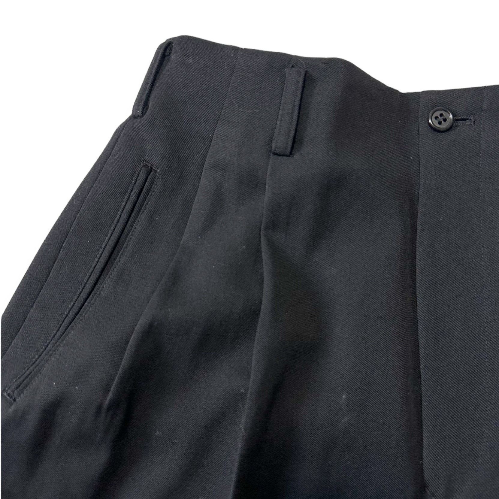 ATSURO TAYAMA × Vintage Vintage Atsuro Tayama Black Wool Trouser Pants, Vintage Size 26" / US 2 / IT 38 - 11 Thumbnail