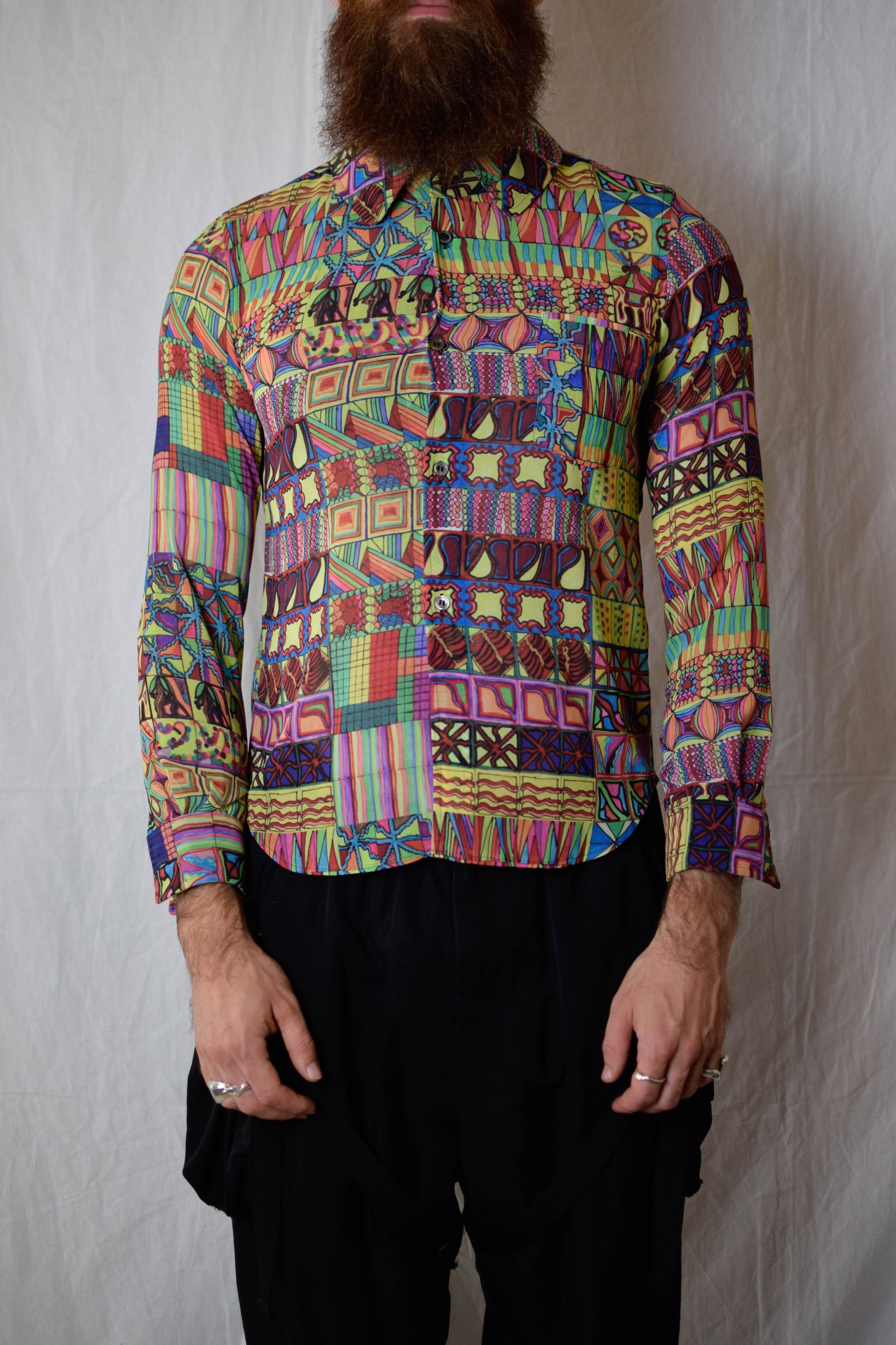 Comme des Garcons CDG AD2013 Psychedelic Shirt - GL-B014 Size US S / EU 44-46 / 1 - 1 Thumbnail