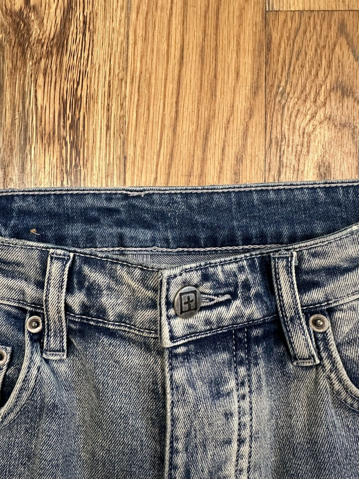 Ksubi Ksubi Side Crosses Blue Denim Jeans Size 32 Size US 32 / EU 48 - 3 Thumbnail