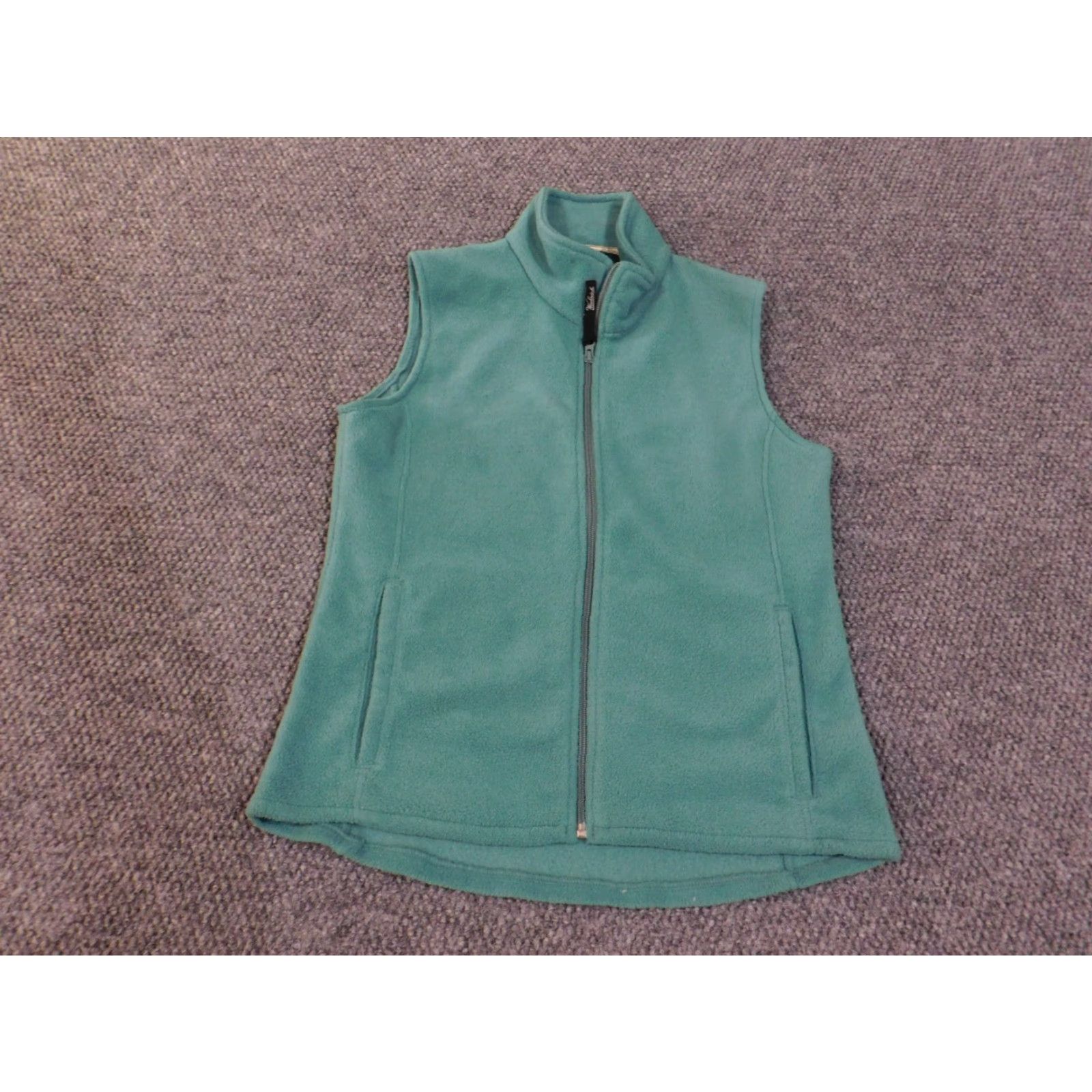Vintage Woolrich Vest Womens Small Green Zip Fleece Vintage Outdoors Hiking Retro Shirt Womens Size S / US 4 / IT 40 - 2 Thumbnail