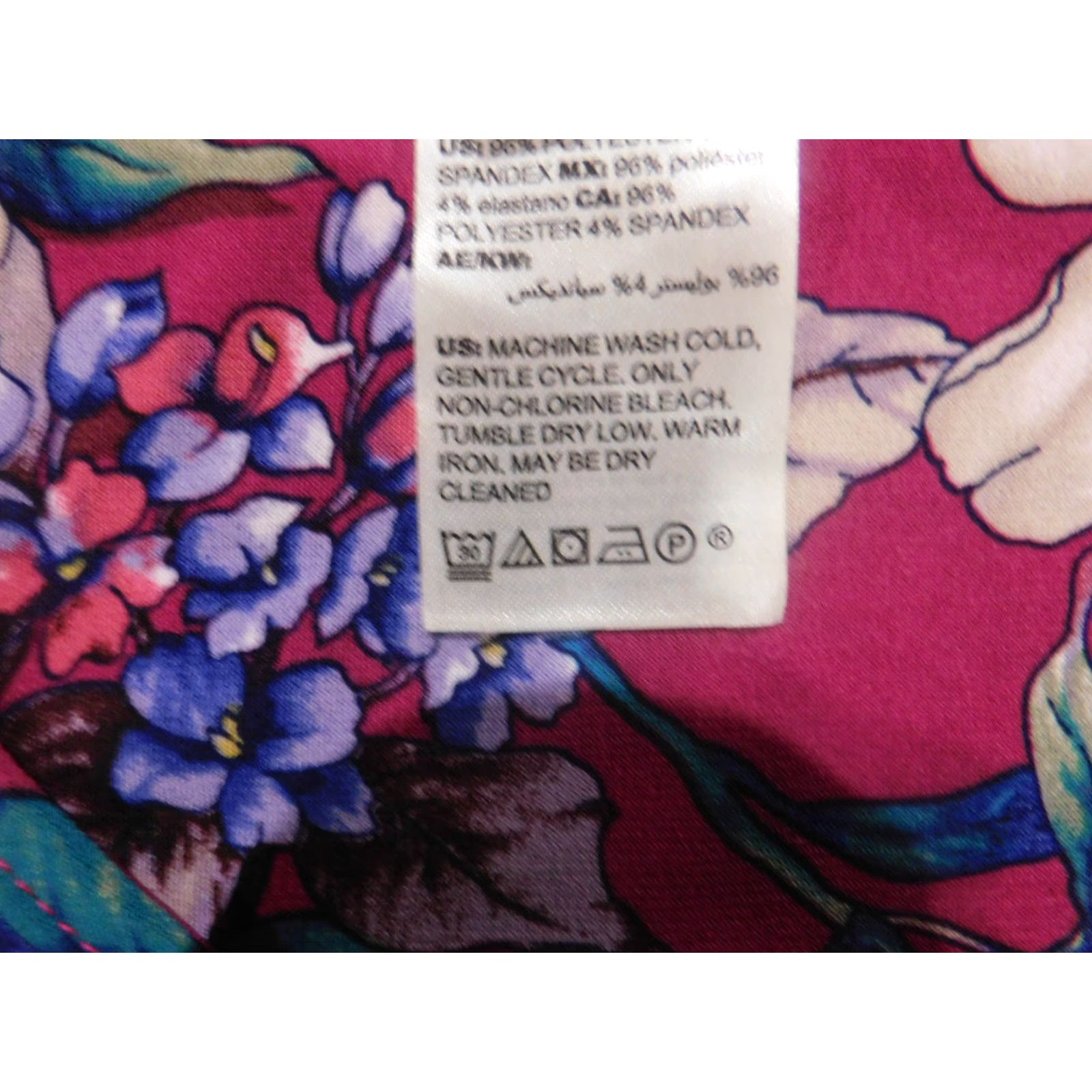 Vintage Chicos Blouse Shirt Womens Red Floral Chief Designer Crew Neck Short Sleeve Pullover Knit Stretch Breathable Classic 1 Size Regular Vintage No Size XS / US 0-2 / IT 36-38 - 5 Thumbnail