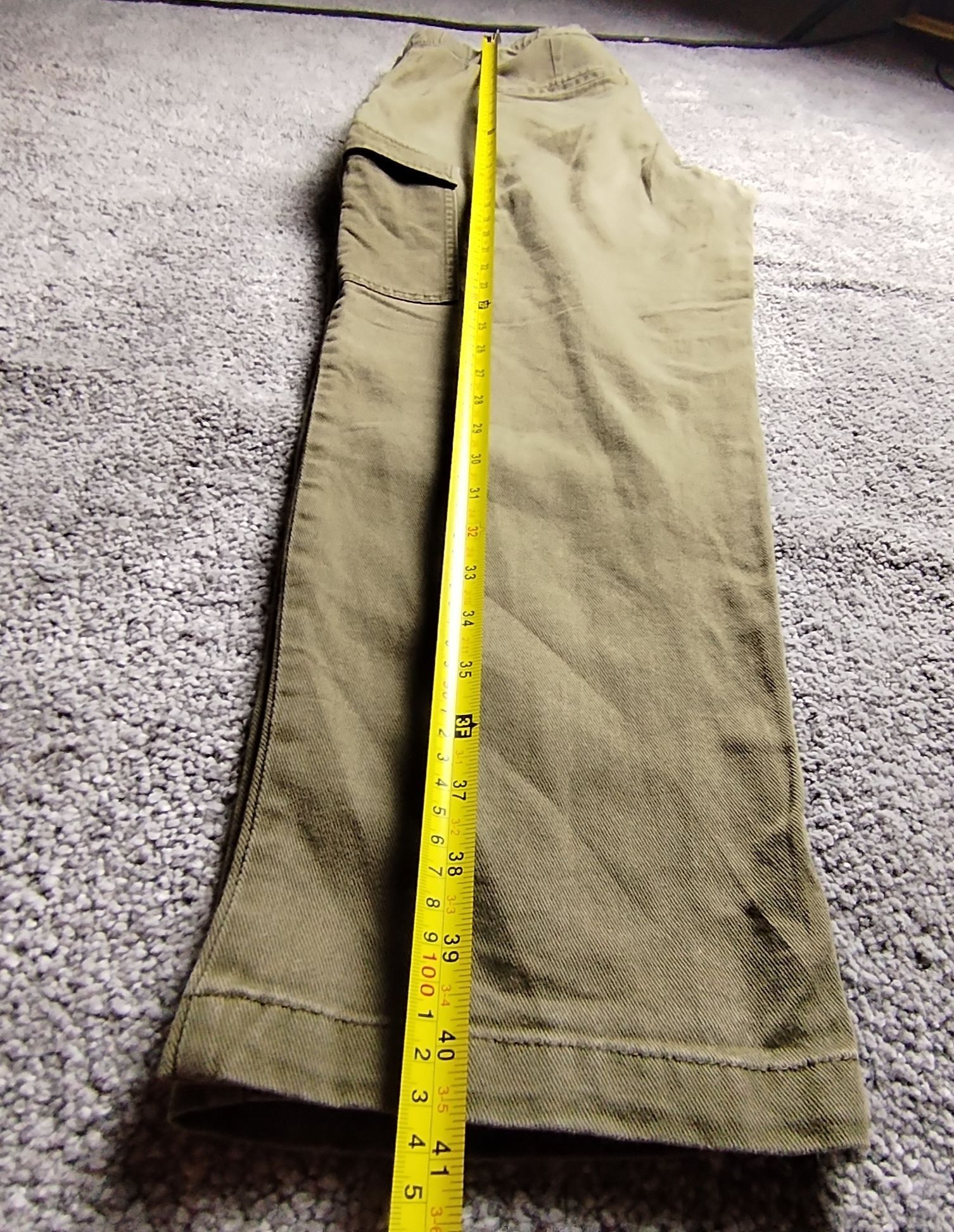 NEXT Pre-Loved Trousers UK 16R Khaki Cargo Pocket Cotton Utility Size 38" / US 16 / IT 52 - 7 Thumbnail