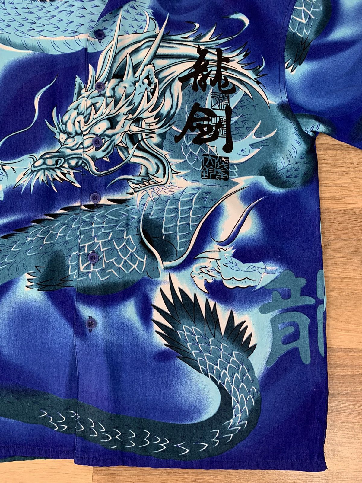 Vintage Vintage Y2K Japanese Style Dragon Button Up Shirt Size US XL / EU 56 / 4 - 8 Thumbnail