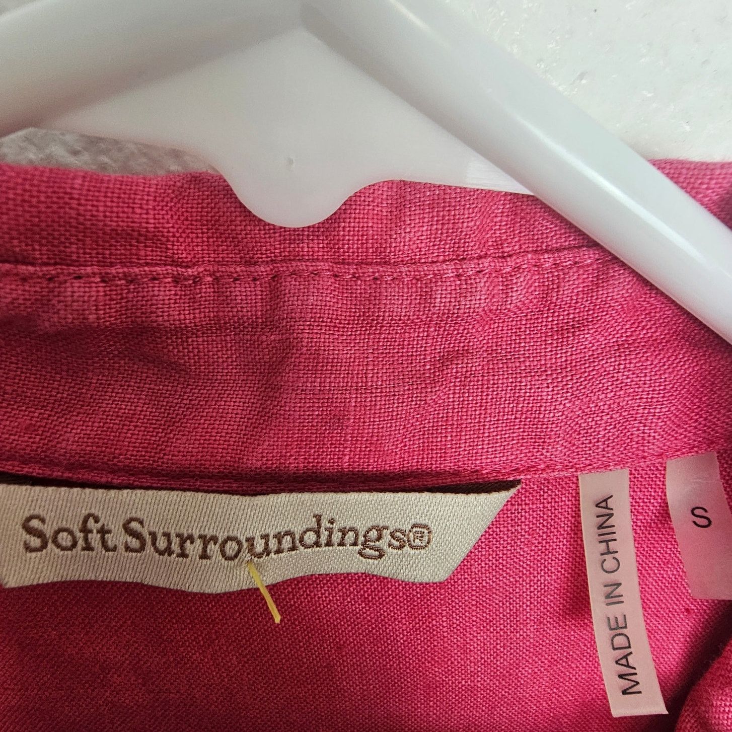 Soft Surroundings Soft Surroundings Womens Linen Shirt Size M Coastal Grandma Size M / US 6-8 / IT 42-44 - 6 Thumbnail