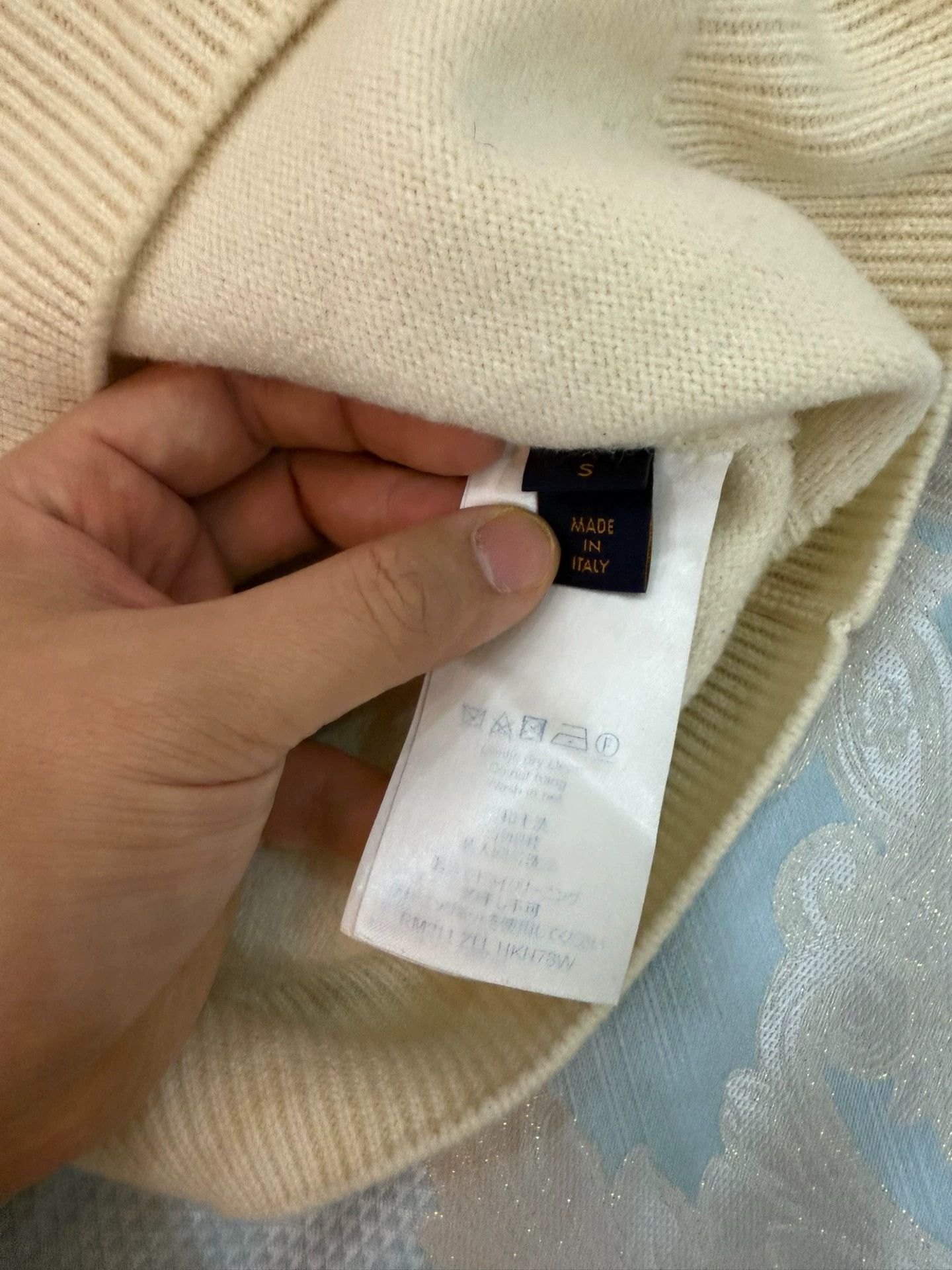 Louis Vuitton LV Clock Big Logo Pure Wool Sweater S (Oversized) Size US S / EU 44-46 / 1 - 4 Thumbnail