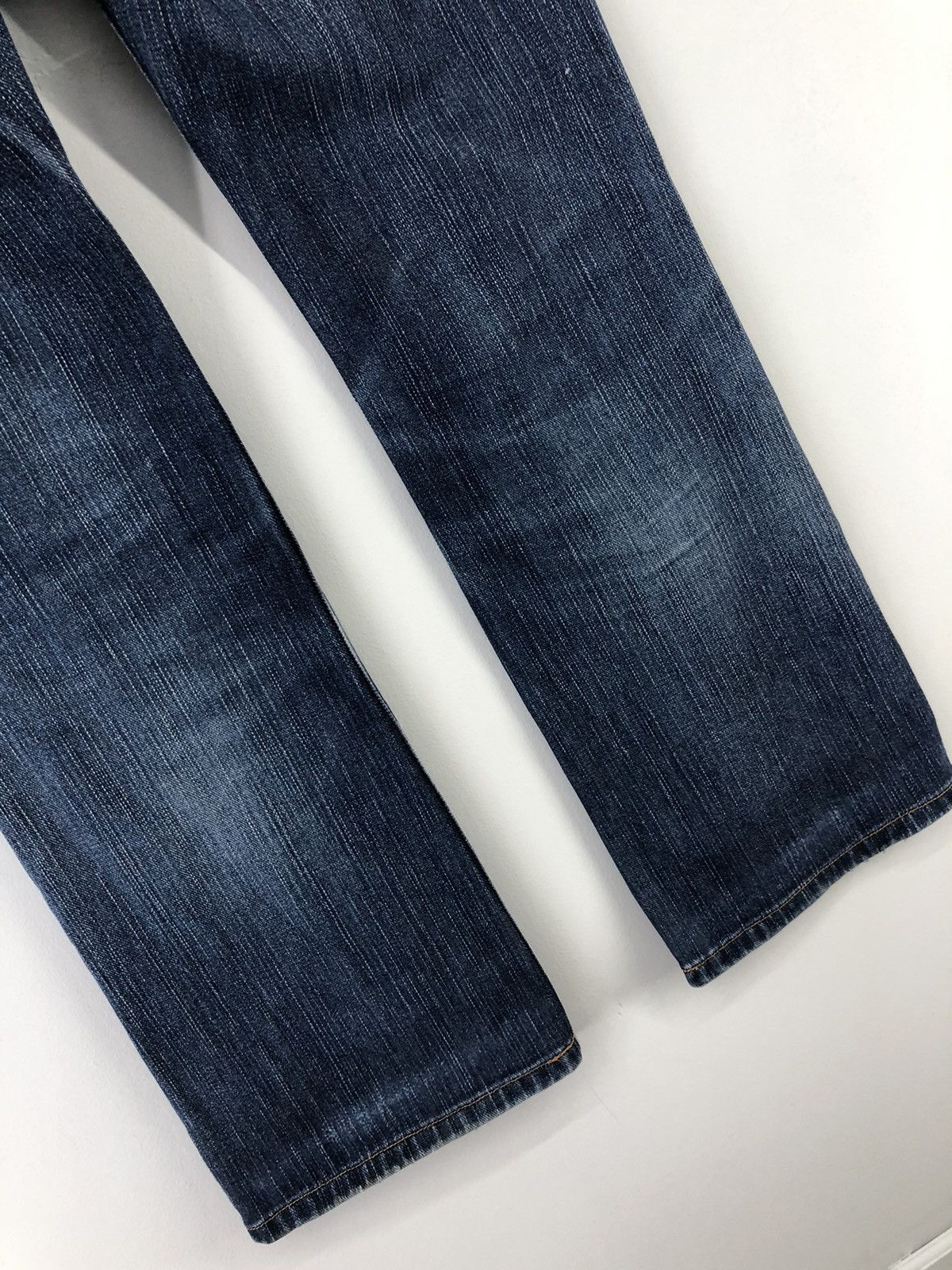 Lee Vintage Lee Rider Distressed Faded Blue Jeans Size US 31 - 17 Thumbnail