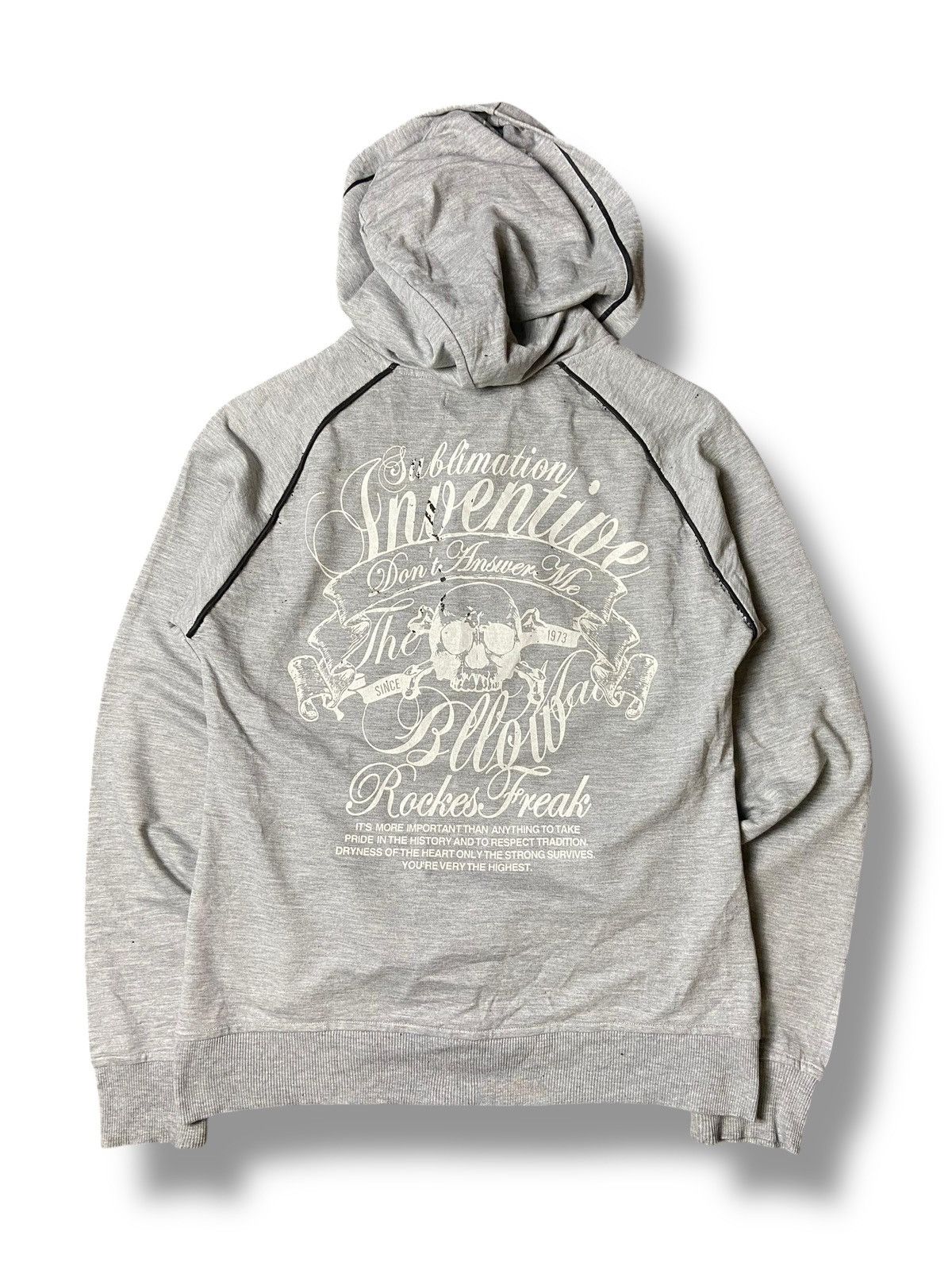 In The Attic × Seditionaries × Vintage In The Attic Skull Printed Zipped Hoodies (130) Size US M / EU 48-50 / 2 - 1 Thumbnail