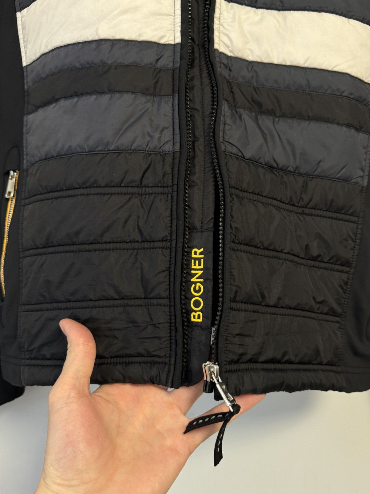 Bogner Bogner Zip Jacket Quilted Front Stripe Trim Lightweight Size US L / EU 52-54 / 3 - 11 Thumbnail