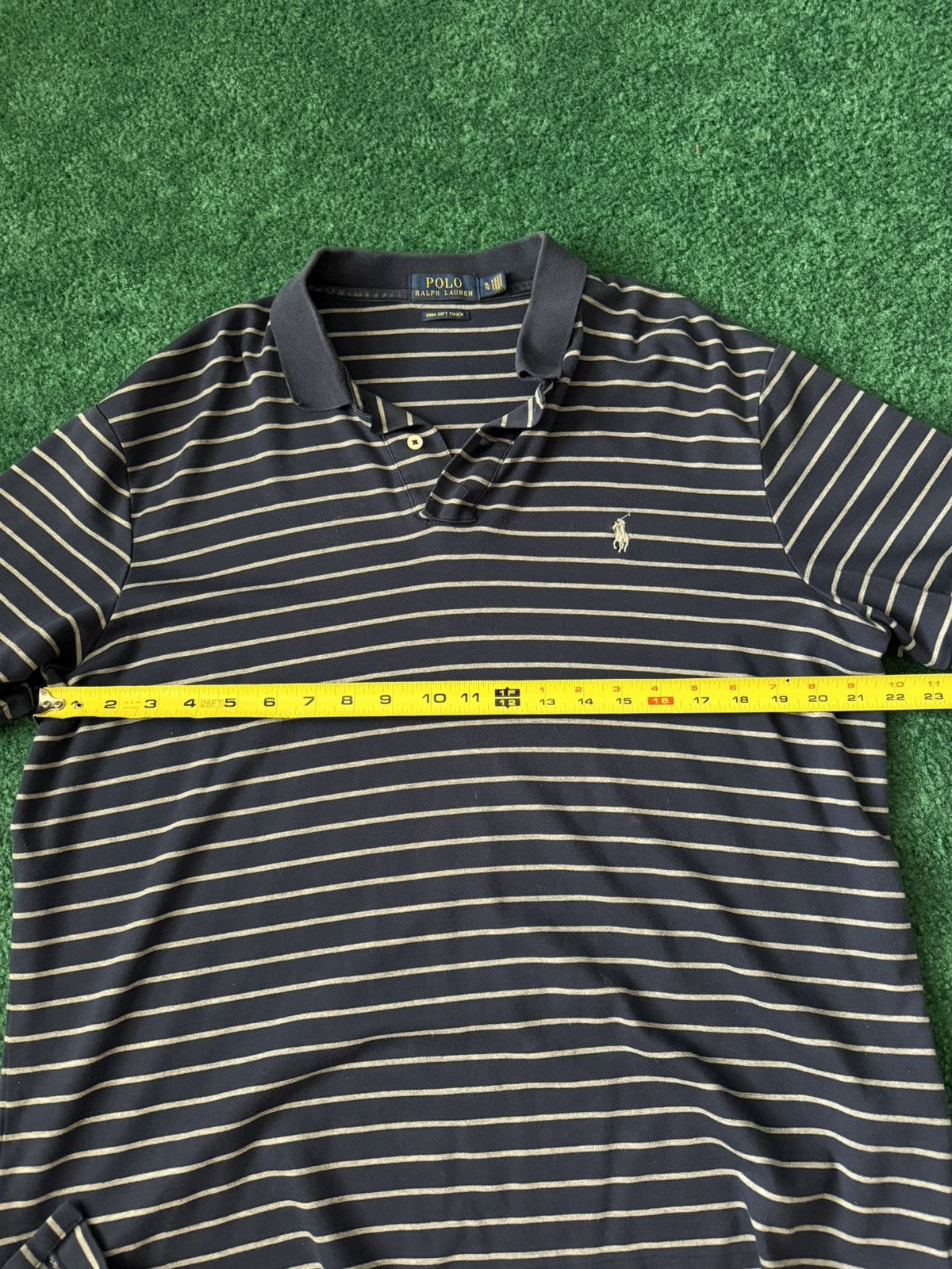 Polo Ralph Lauren Polo Ralph Lauren "Pima Soft Touch" Striped Polo Shirt Size US XL / EU 56 / 4 - 4 Thumbnail