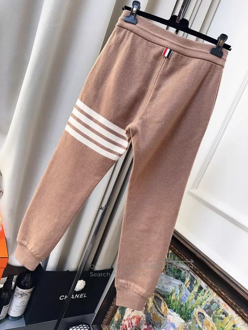 Thom Browne Thom Browne Coffee-colored four-striped sweatpants, casual Size 25" / US 0 / IT 36 - 2 Thumbnail