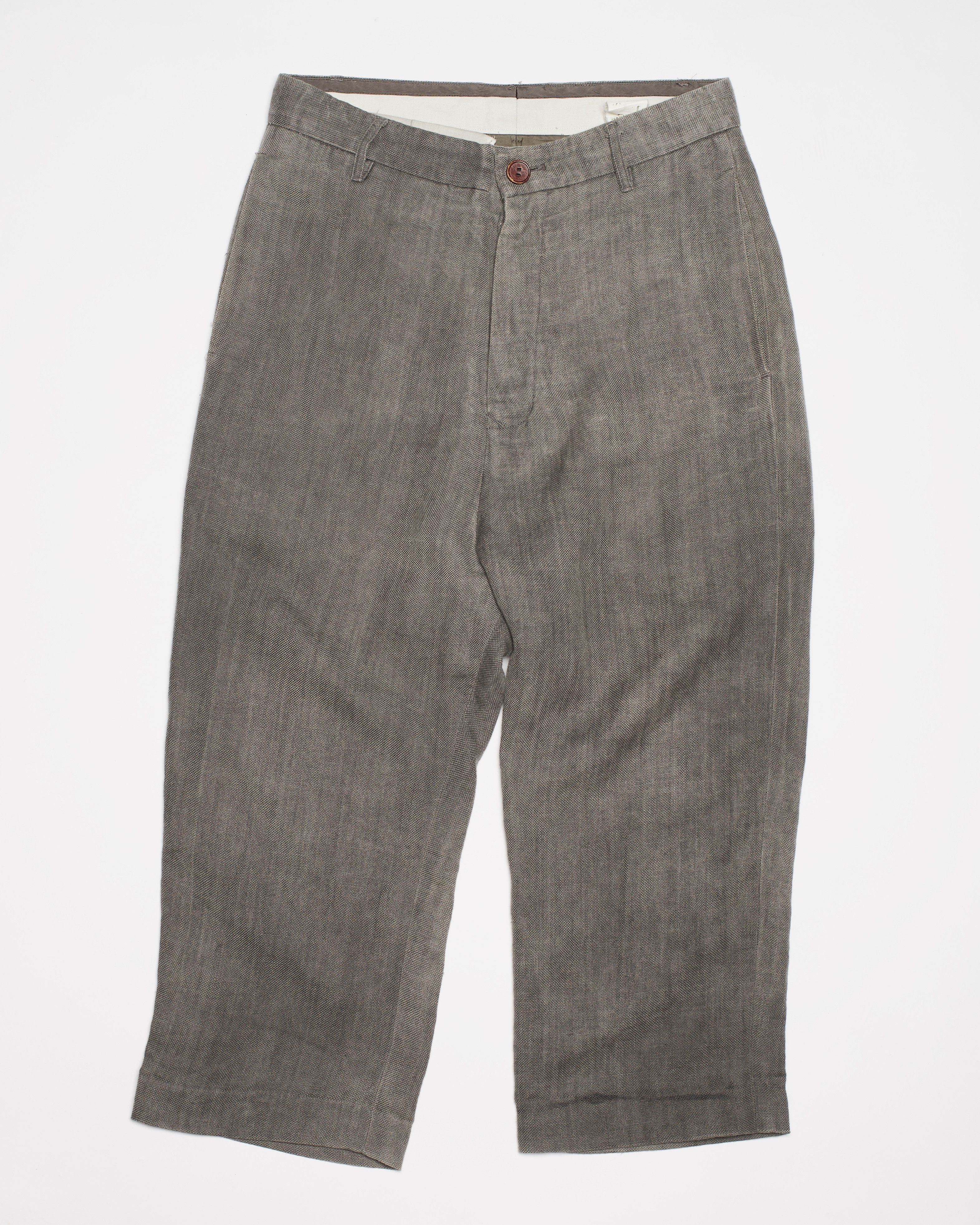 Rick Owens Rick Owens Olmar & Mirta 2000s Linen Capri Shorts Size US 30 / EU 46 - 1 Thumbnail