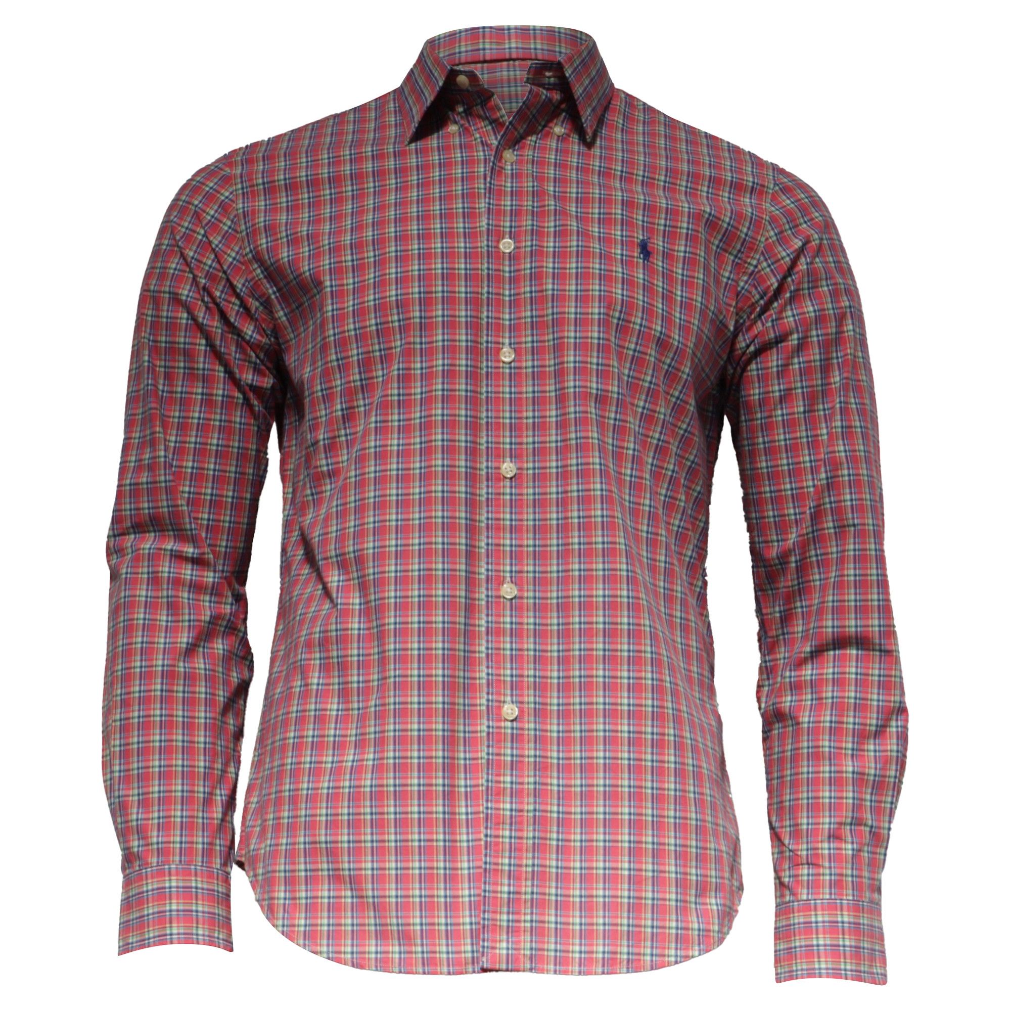 Ralph Lauren Ralph Lauren Slim Fit Checked Shirt in Red Cotton Size US M / EU 48-50 / 2 - 1 Thumbnail