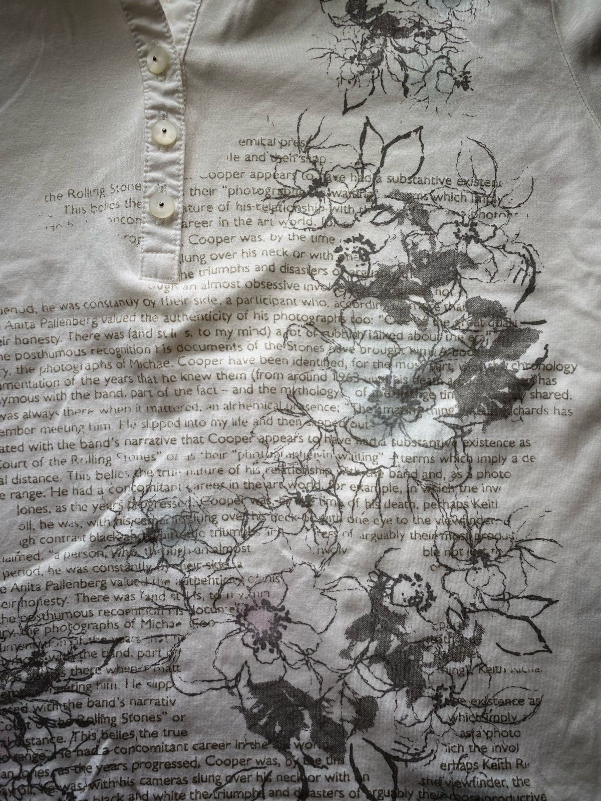Japanese Brand Charge japanese poem flowers button up archive polo Size M / US 6-8 / IT 42-44 - 3 Thumbnail