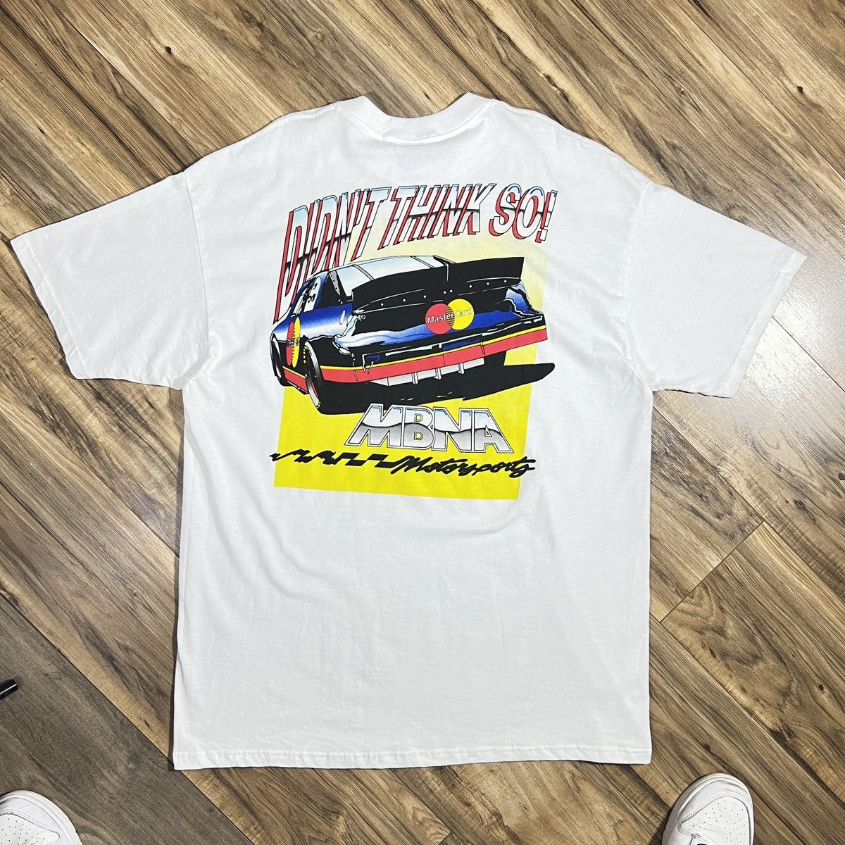 Vintage Vintage 1996 MBNA MASTER CARD RACING TEE Size US XL / EU 56 / 4 - 2 Thumbnail