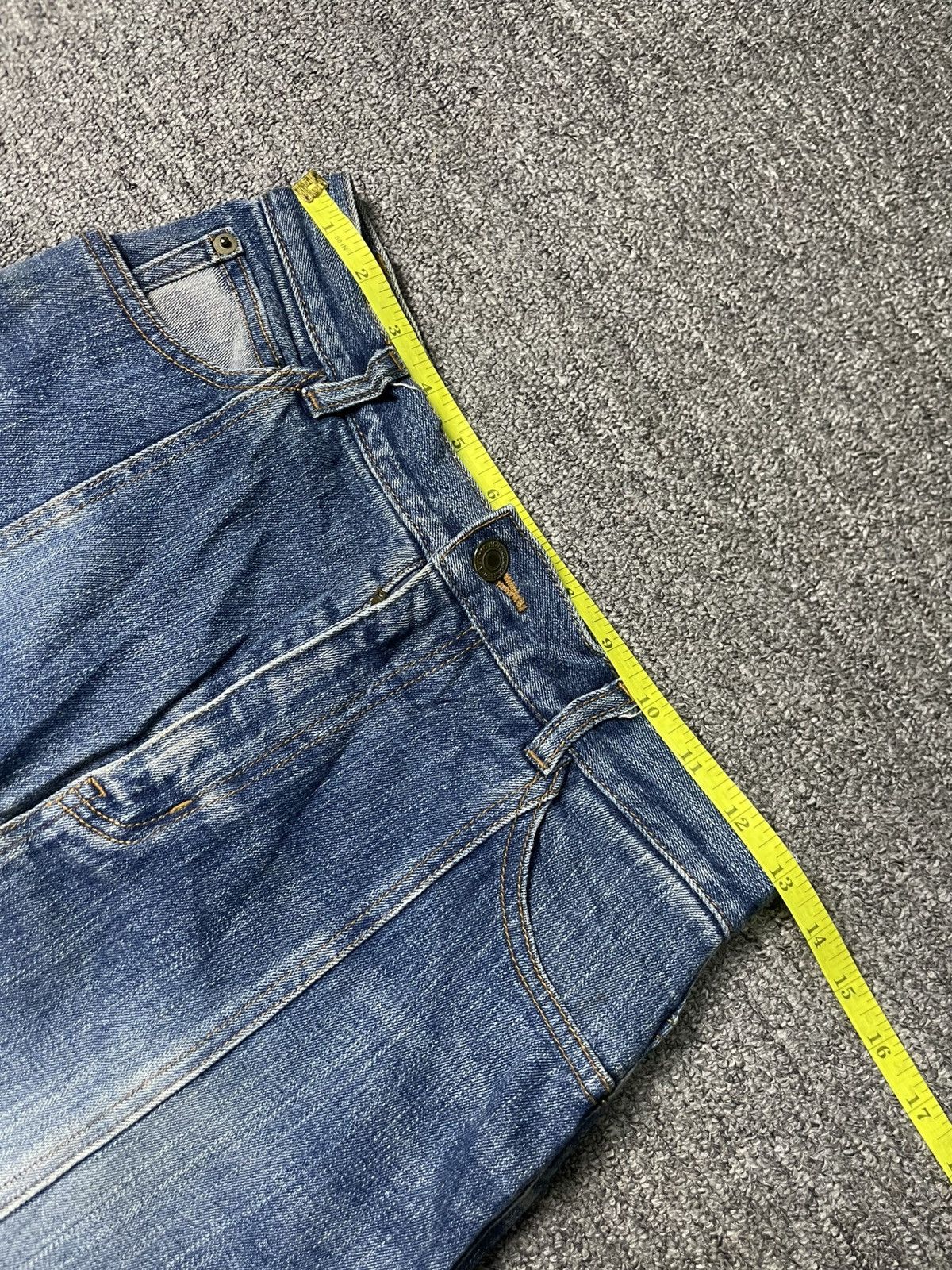 Japanese Brand × Vintage STRETCH Japanese Brand Mermaid Jeans Skirt (83) Size 26" / US 2 / IT 38 - 6 Thumbnail