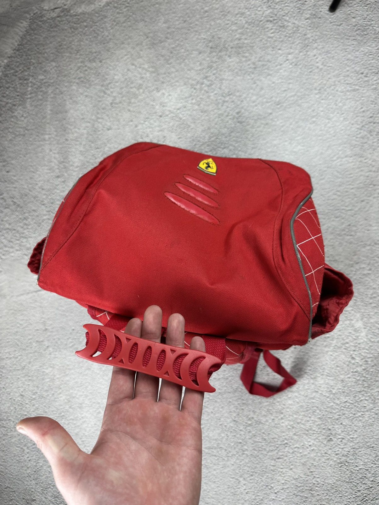 Ferrari Vintage Ferrari SF Logo Backpack Motorcycle Racing Y2K Size ONE SIZE - 13 Thumbnail