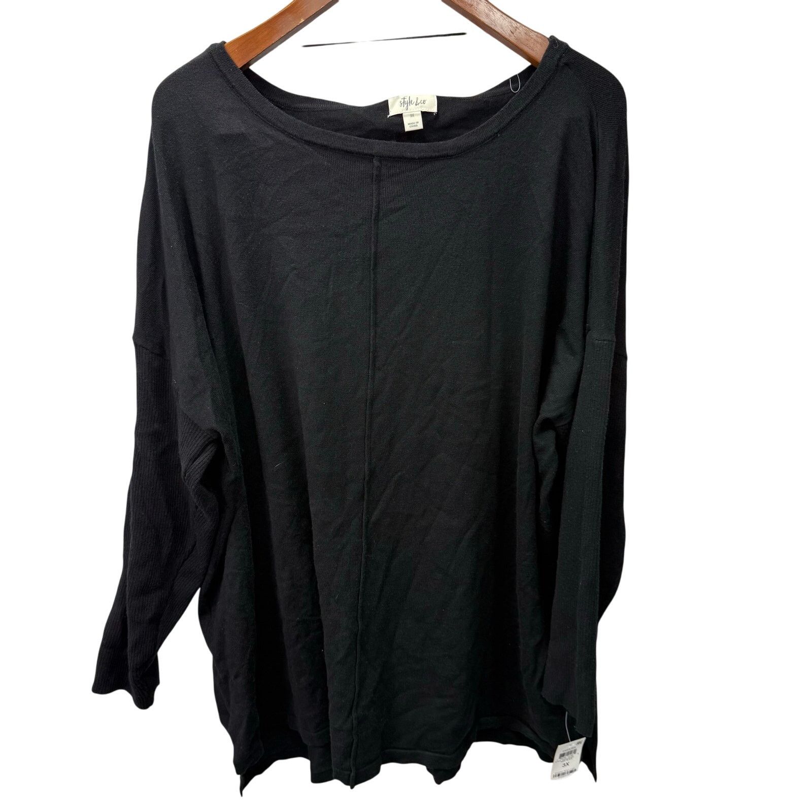 Macys Macy's Style & Co Plus Sweater 3X Thin Knit NEW #G710 Size 3XL / US 20-22 - 3 Thumbnail