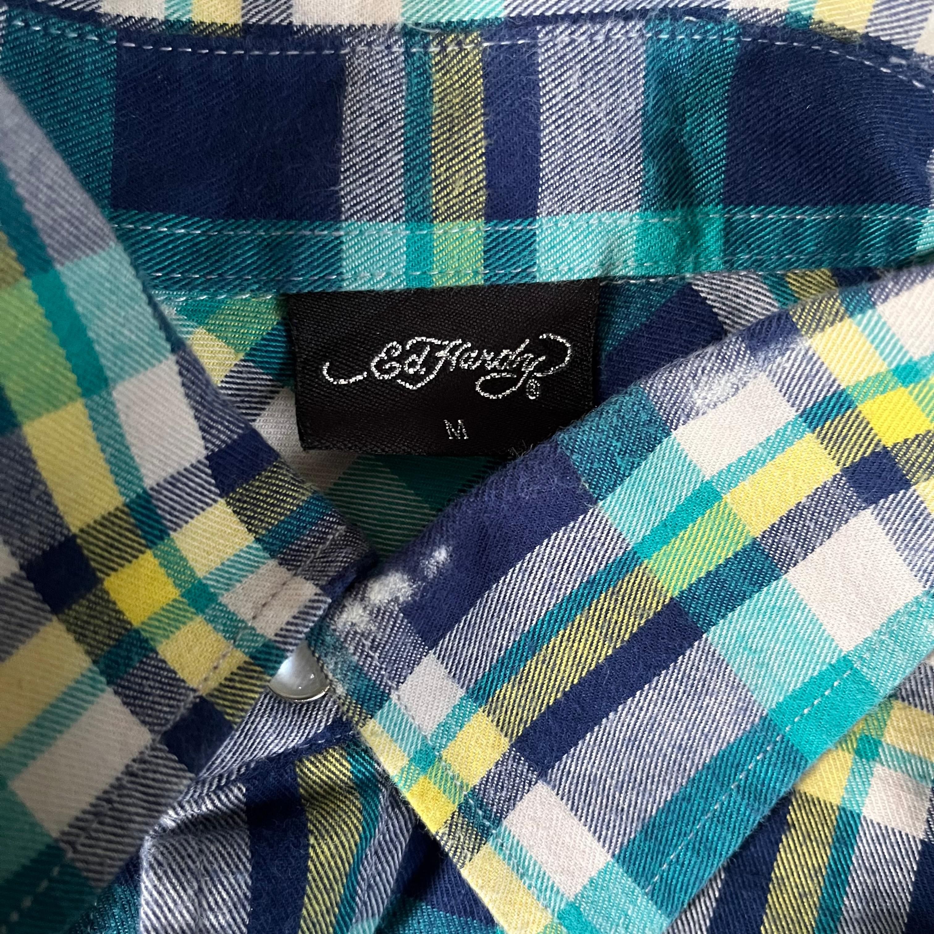 Ed Hardy Ed Hardy "Love Kills Slowly" Plaid Flannel Size US M / EU 48-50 / 2 - 8 Thumbnail