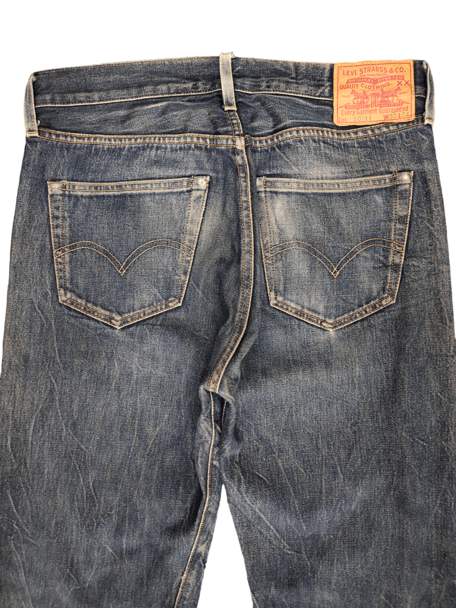 Levi's Vintage Clothing Vintage Levis 501xx Lvc Clawmarks Selvedge Jeans Big E Size US 30 / EU 46 - 9 Thumbnail