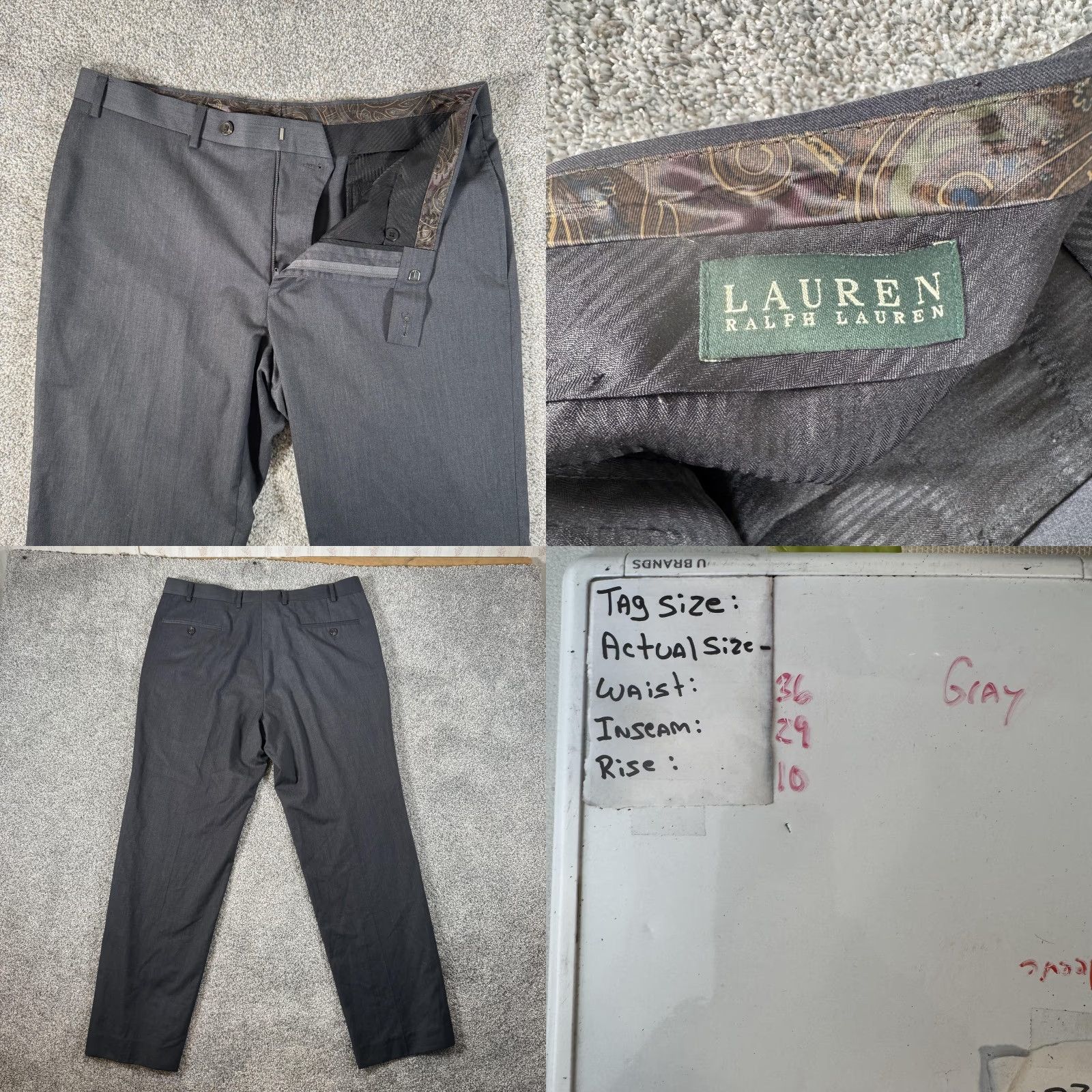 Ralph Lauren Lauren Ralph Lauren 36x29 Dress Pants Straight Leg Quiet Luxury Business Casual Size US 36 / EU 52 - 8 Thumbnail