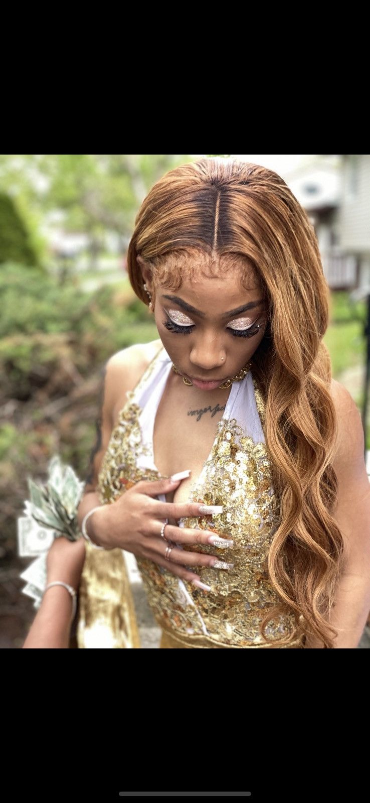 Other Prom Gold Velvet Dress Size S / US 4 / IT 40 - 2 Thumbnail