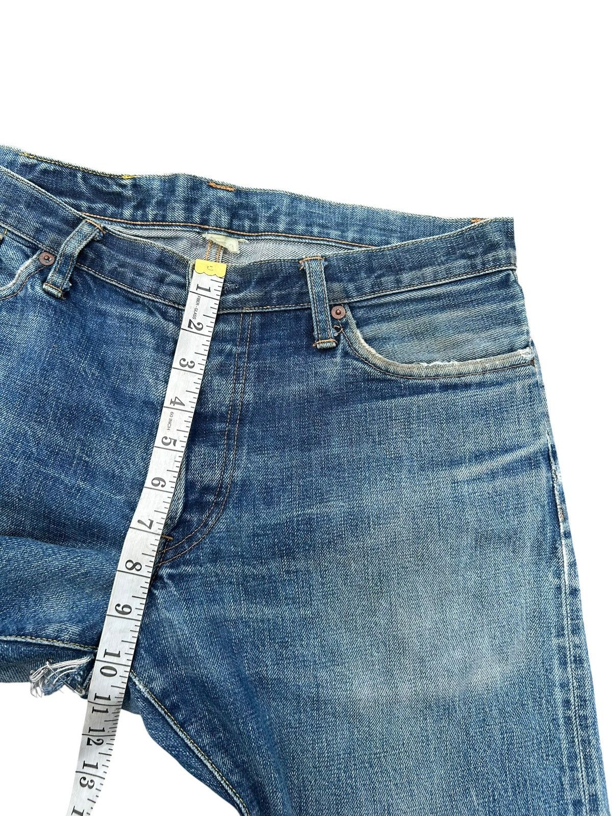 RRL Ralph Lauren FLARE RRL RALPH LAUREN SELVEDGE DISTRESSED DENIM JEANS Size US 34 / EU 50 - 22 Thumbnail