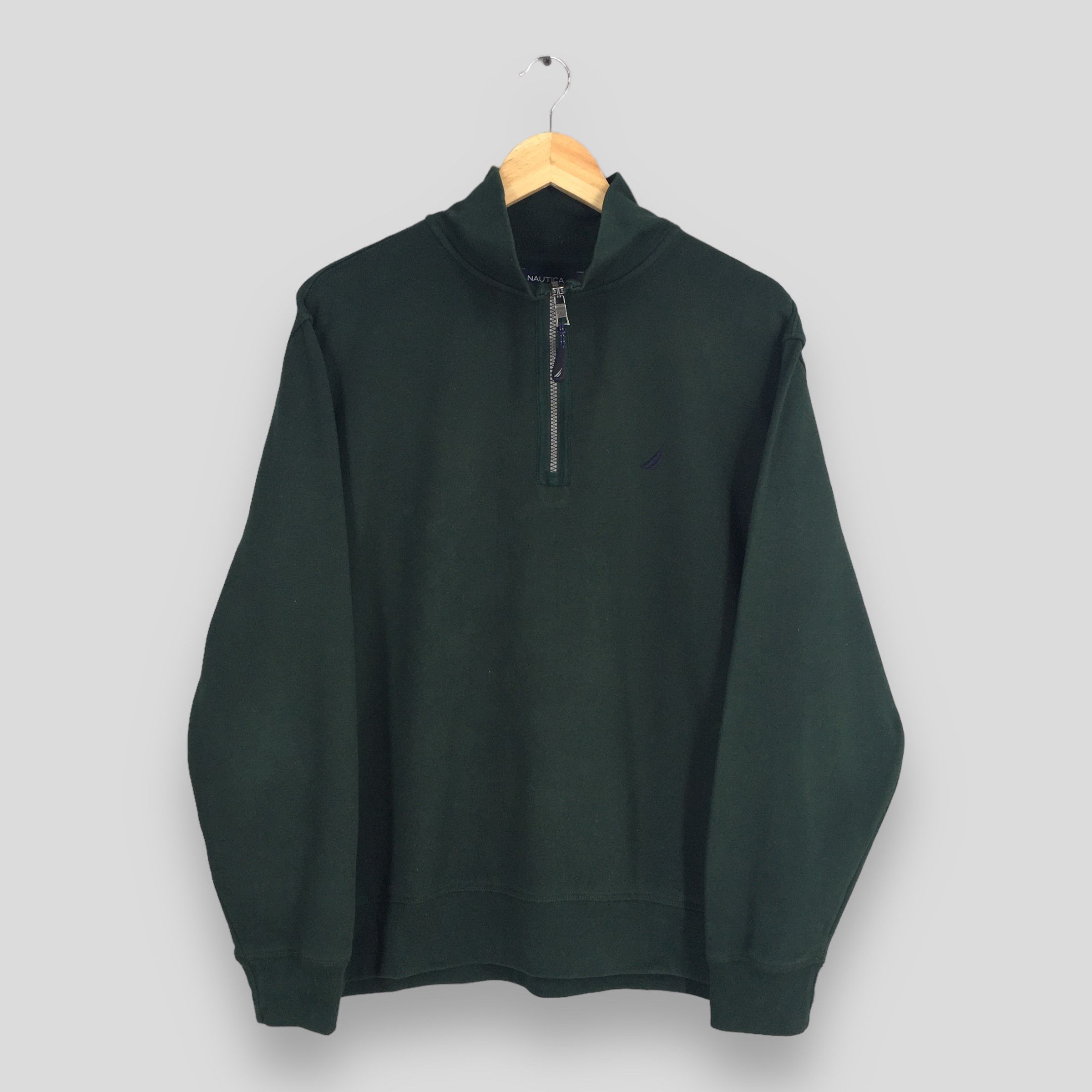 Nautica Vintage Nautica Green Sweatshirt Large Size US L / EU 52-54 / 3 - 1 Thumbnail