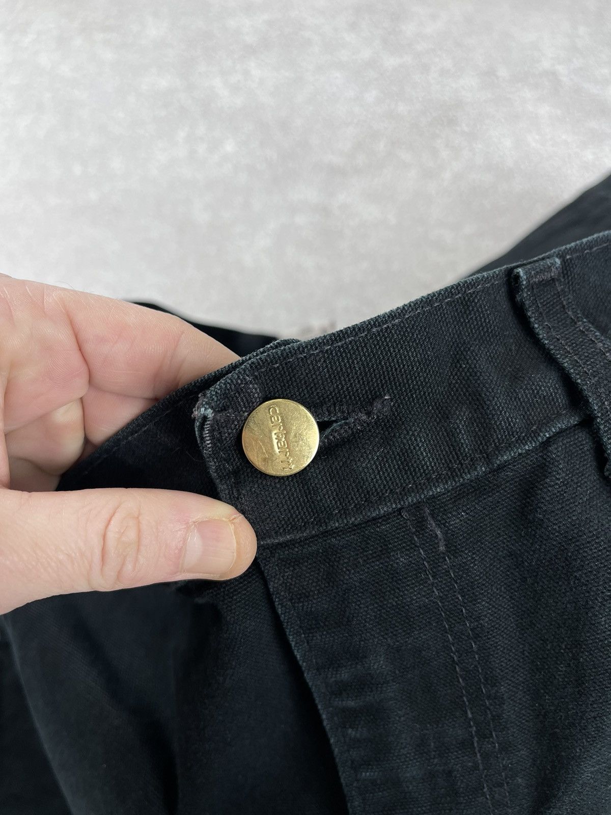 Carhartt × Vintage Vintage Carhartt B01 BLK Double Knee Distressed Pants Size US 32 / EU 48 - 14 Thumbnail