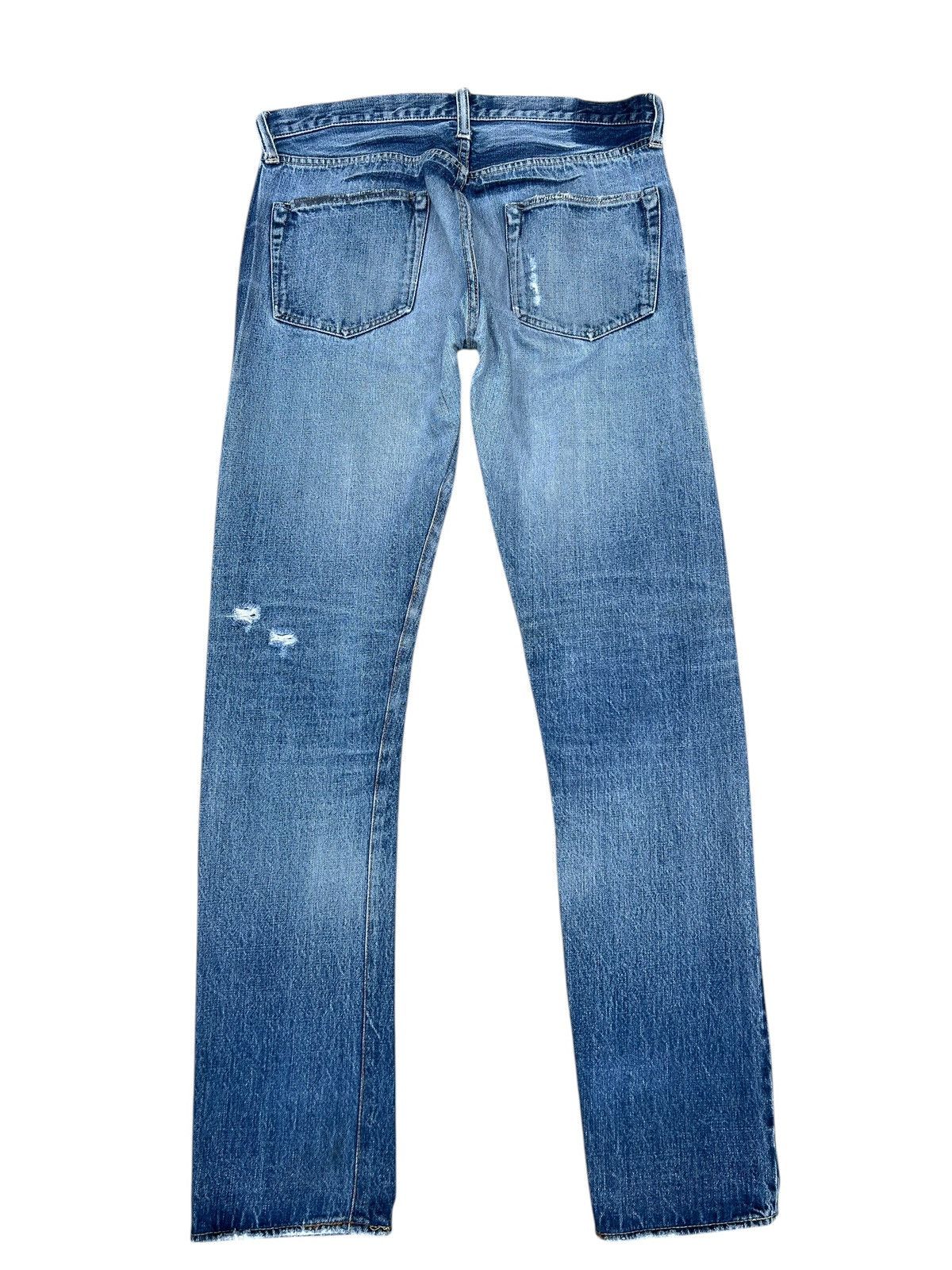 Sugar Cane Trashed Vintage Sugar Cane Distress Denim Selvedge Jeans Size US 33 - 15 Thumbnail