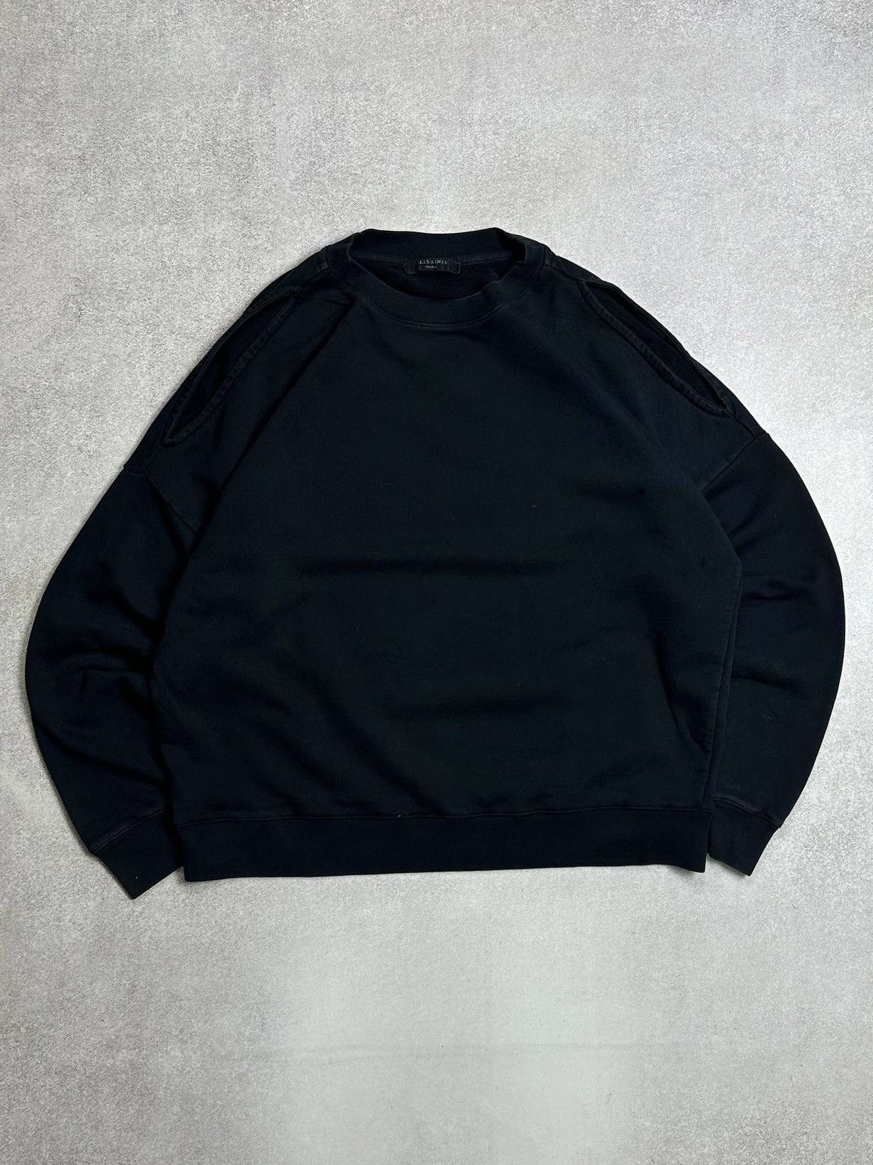 Allsaints Allsaints Black Mens Sweatshirt Rare Crewneck Black S Size US S / EU 44-46 / 1 - 1 Thumbnail