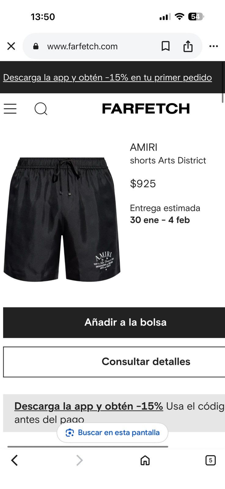 Amiri AMIRI black shorts Size US 32 / EU 48 - 4 Thumbnail