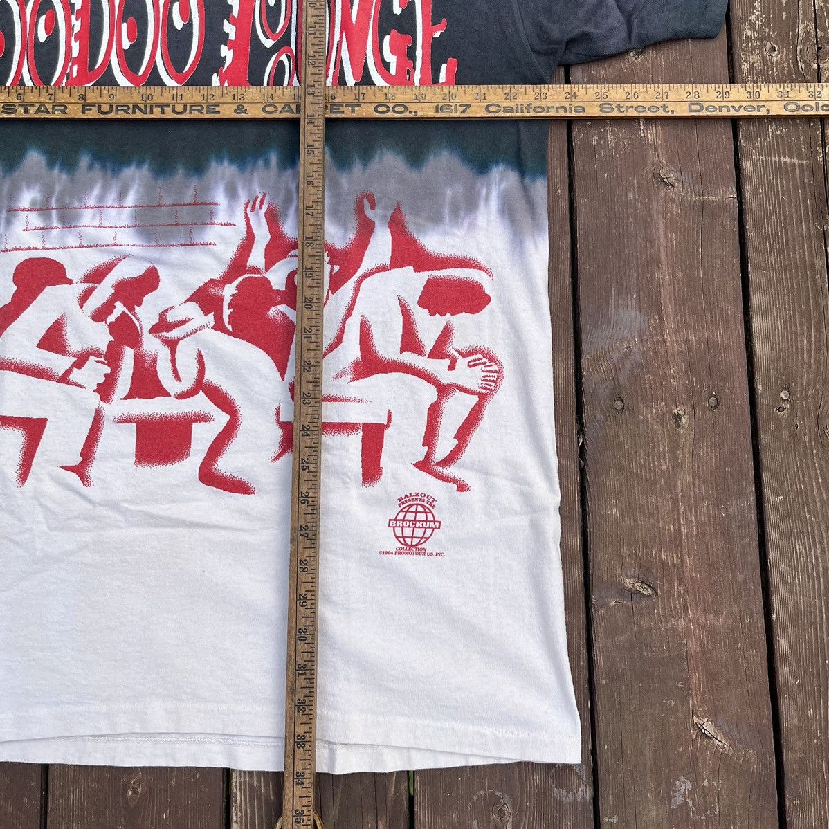Band Tees × The Rolling Stones × Vintage Vintage 1994 Rolling Stones Voodoo Lounge AOP VERY RARE Size US XL / EU 56 / 4 - 12 Thumbnail