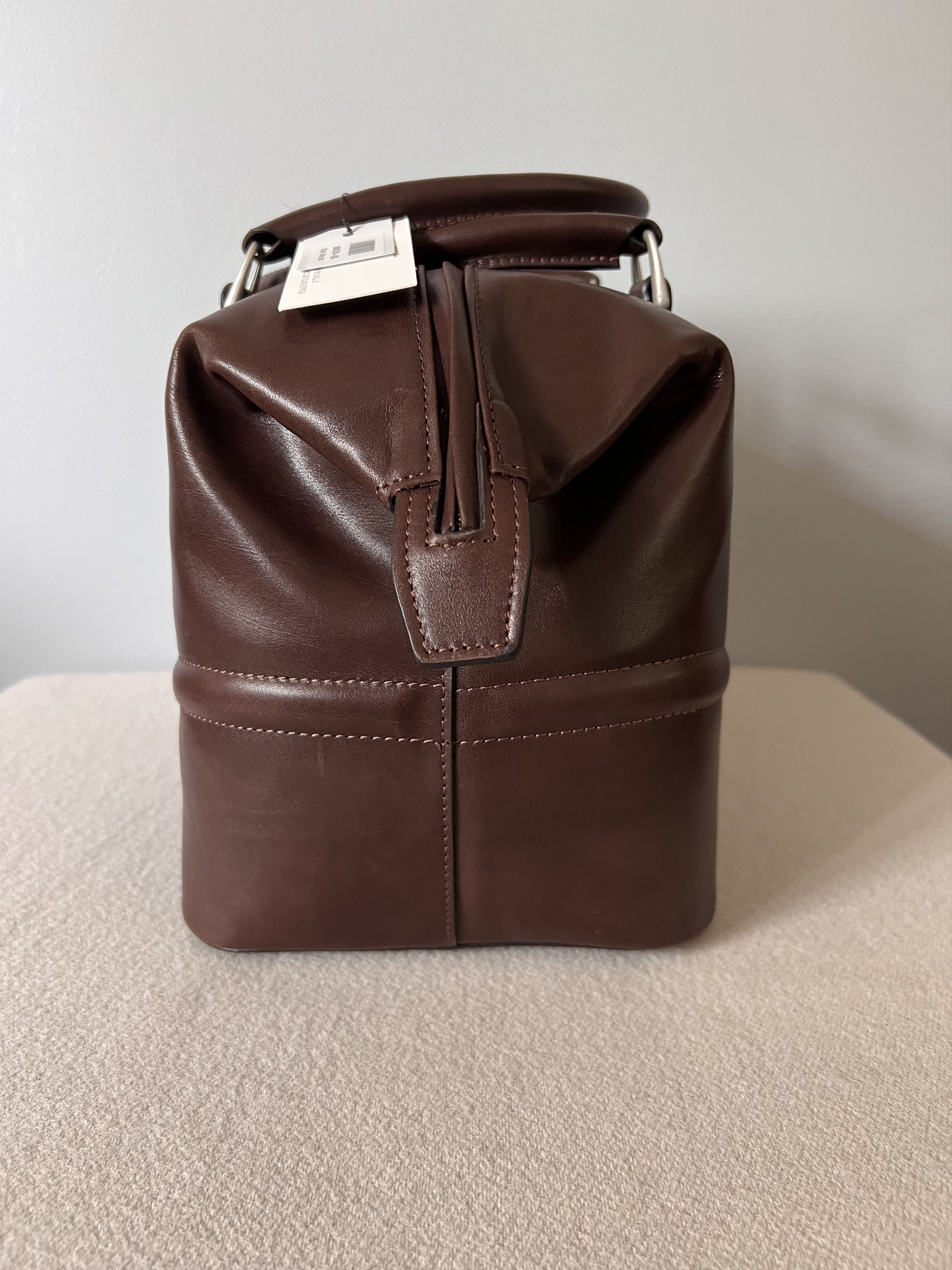Enfants Riches Deprimes Enfants Riches Deprimes Leather Bowling Bag in Cognac Brown Size ONE SIZE - 5 Thumbnail
