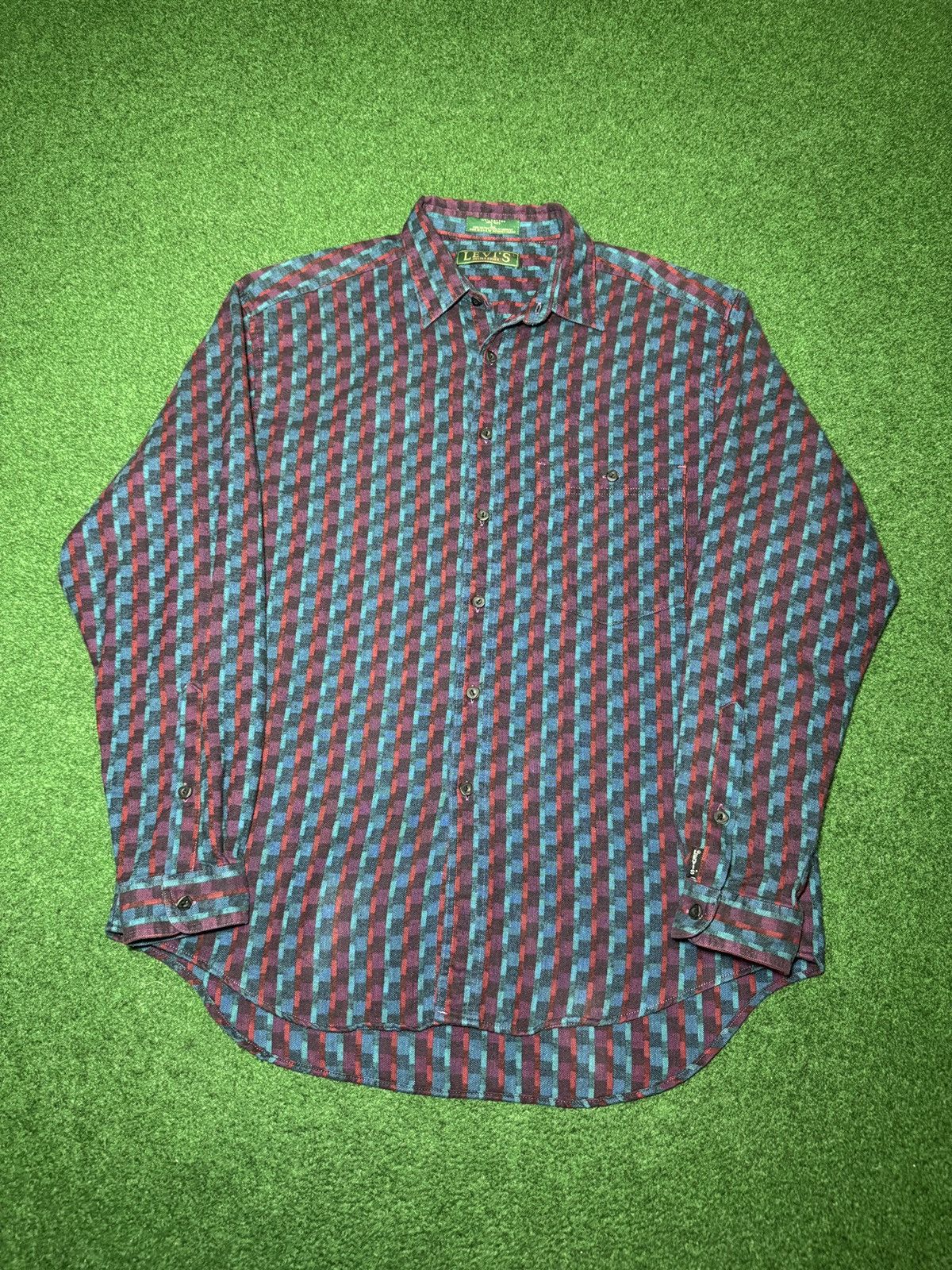 Levi's Vintage Clothing Levis Vintage Button Stutter Creek Big E 80s L Shirt Size US L / EU 52-54 / 3 - 1 Thumbnail