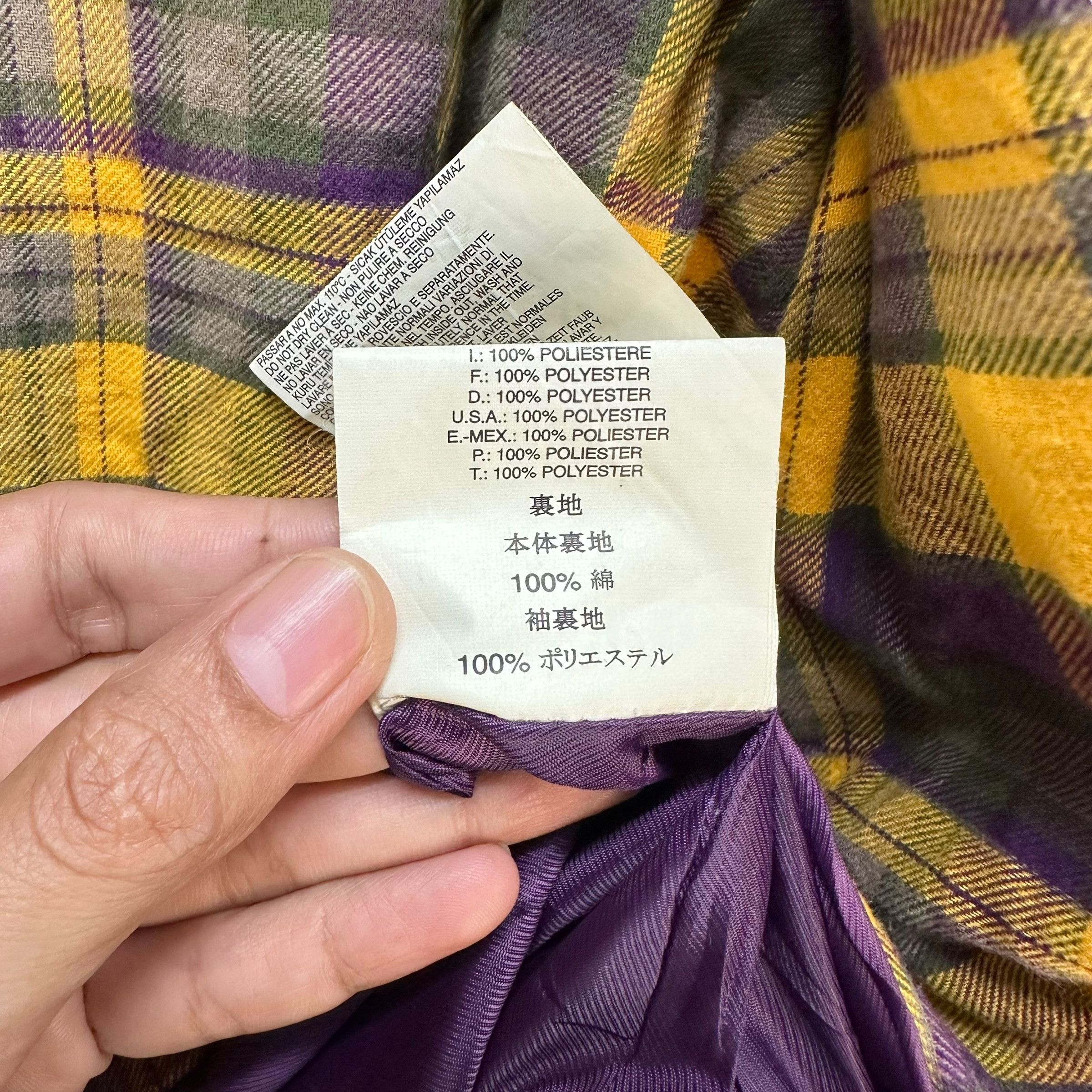 Diesel DIESEL Four Pocket Tartan Lined Work Jacket #A41-0935 Size US XL / EU 56 / 4 - 13 Thumbnail