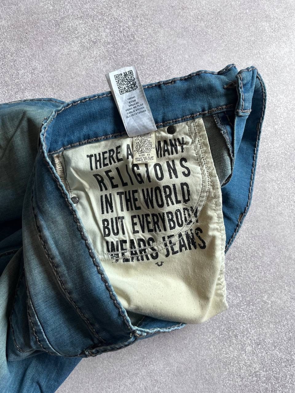 True Religion × Vintage Vintage True Religion Baggy Jeans Chief Keef Style 33 Size US 33 - 11 Thumbnail