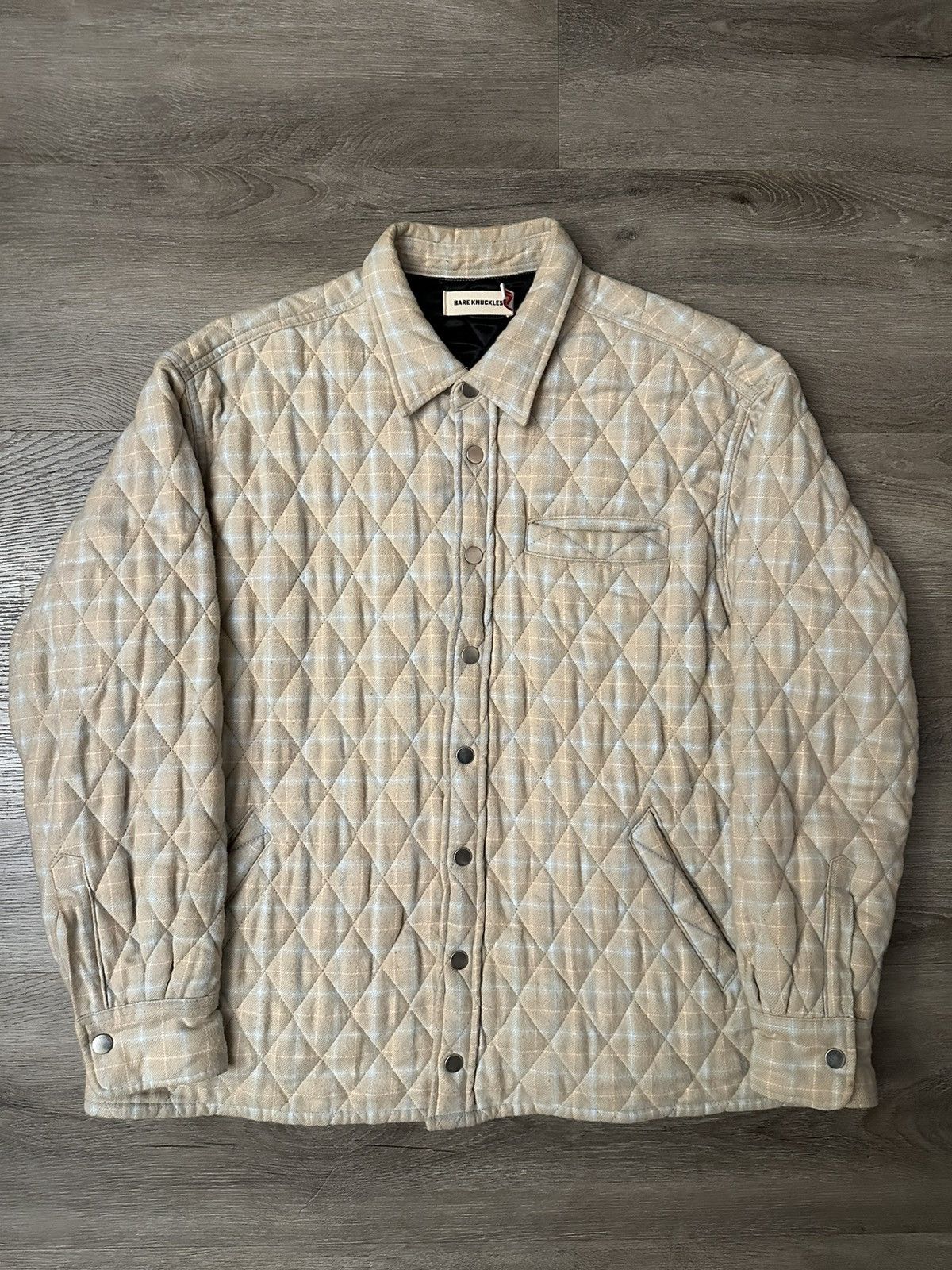 Stussy STUSSY PERFORATED SWIRL KNIT SHIRT NATURAL | Grailed