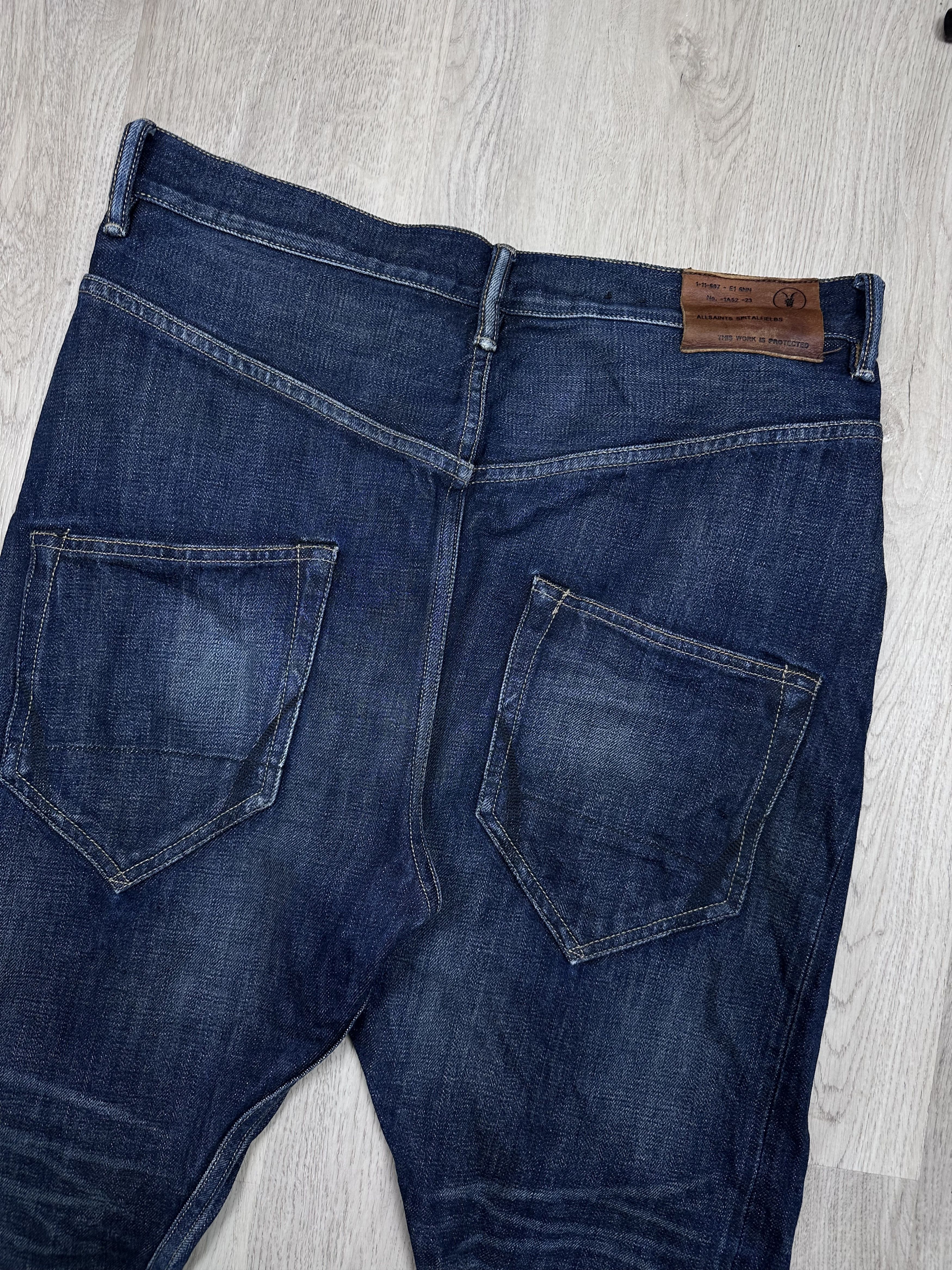 Allsaints Allsaints Mens Wamwam Gun Selvedge Denim Pants Jeans Size US 32 / EU 48 - 6 Thumbnail