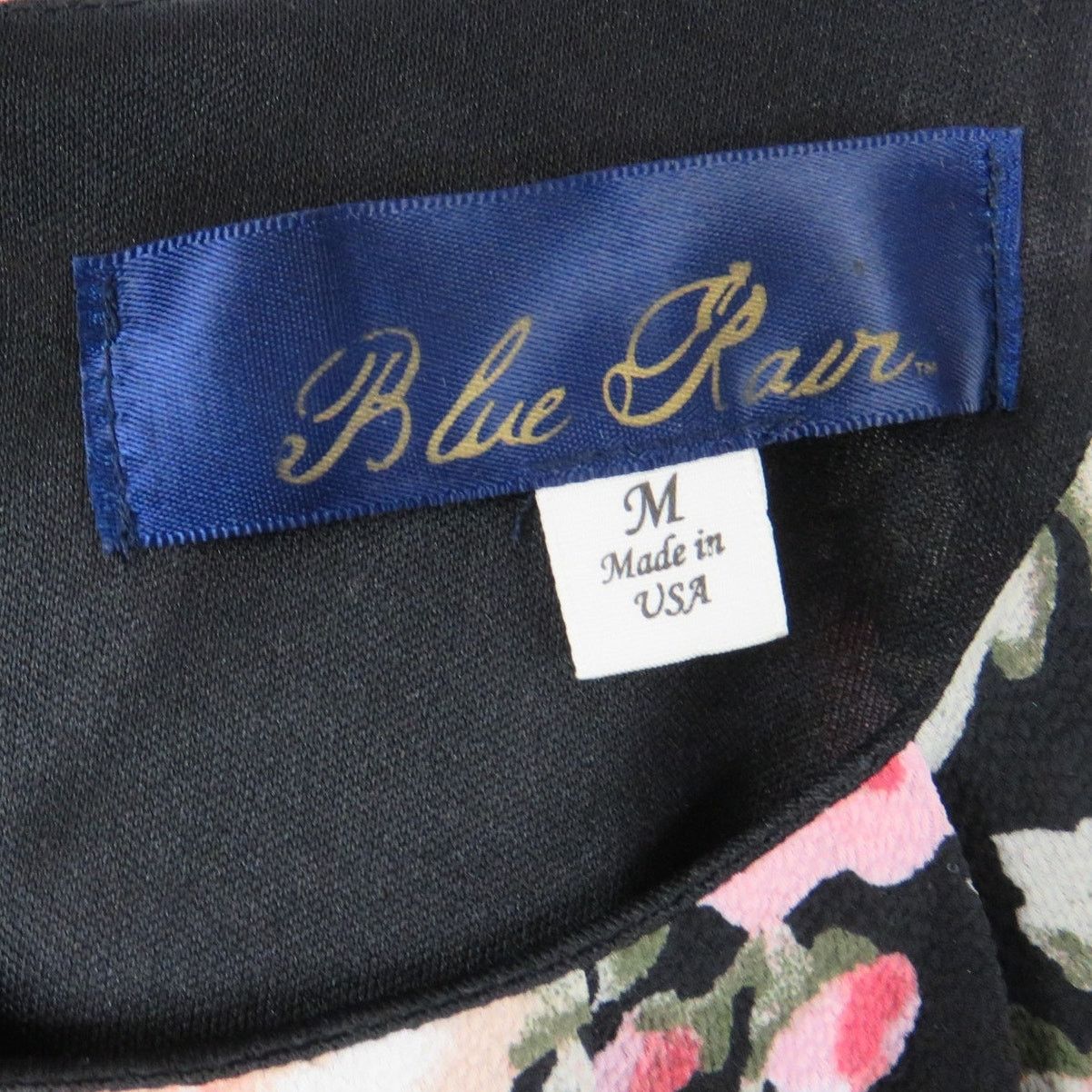 Other Francesca's Blue Rain Black Floral Mini Dress Medium Size M / US 6-8 / IT 42-44 - 5 Thumbnail