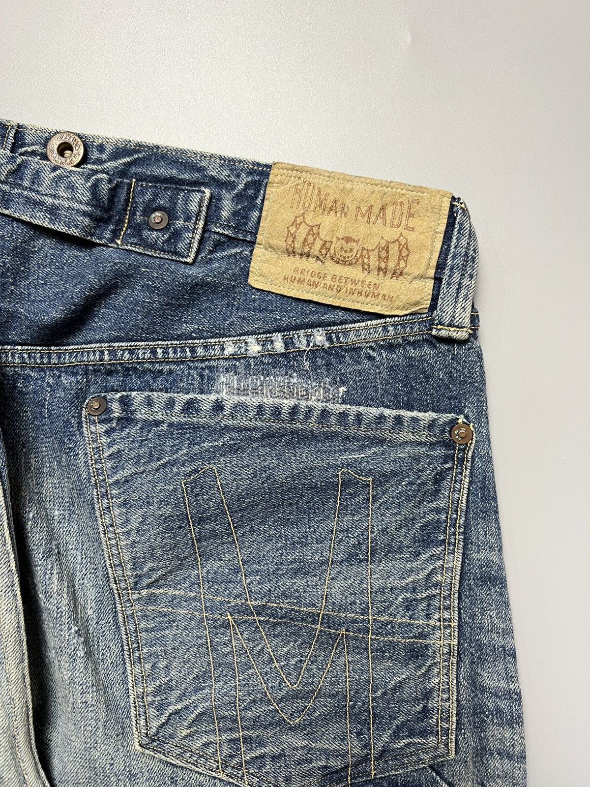 Human Made Human Made Ripped Denim Shorts Selvedge Size US 36 / EU 52 - 11 Thumbnail